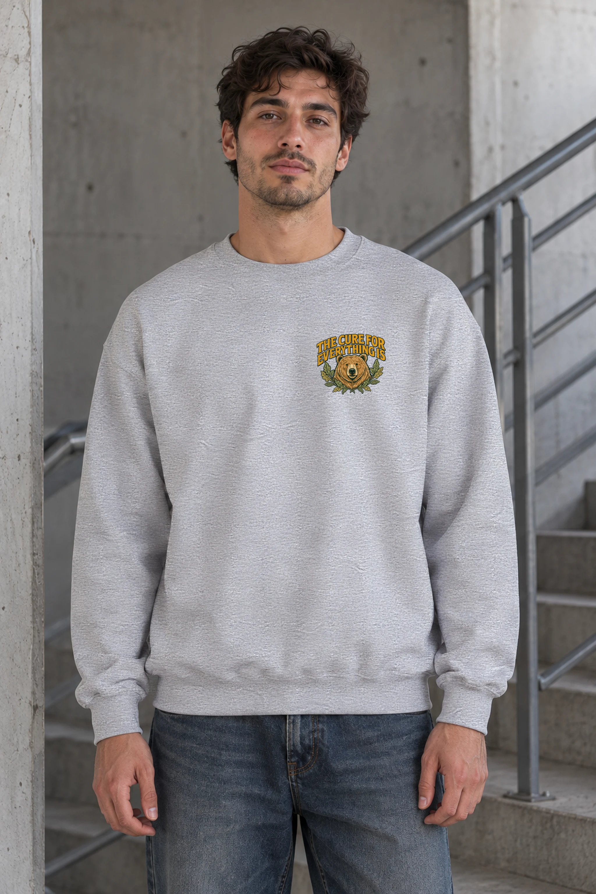 "Mighty Forest Cure" Heavy Blend Unisex Crewneck Sweatshirt