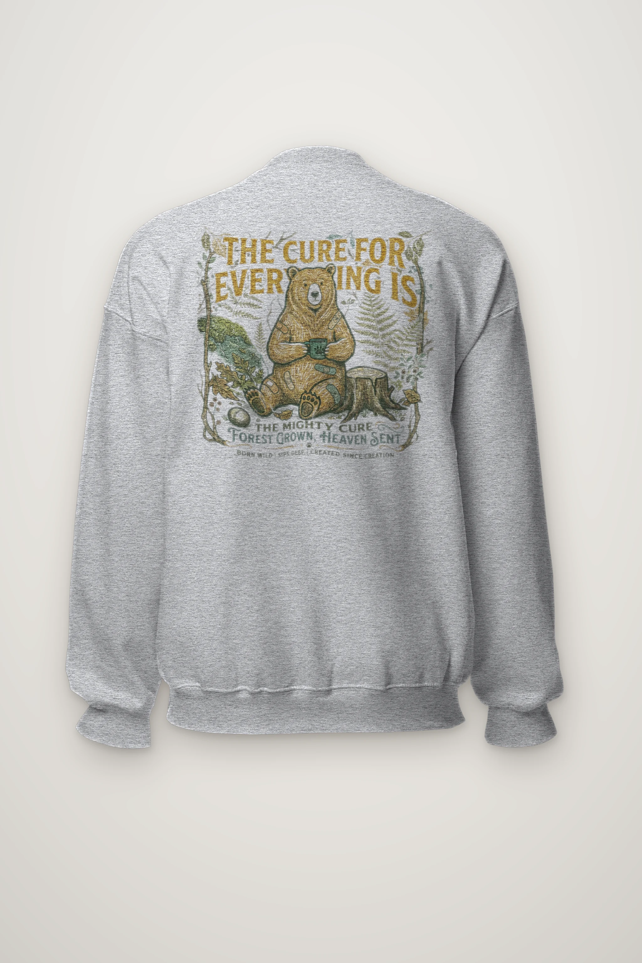 "Mighty Forest Cure" Heavy Blend Unisex Crewneck Sweatshirt