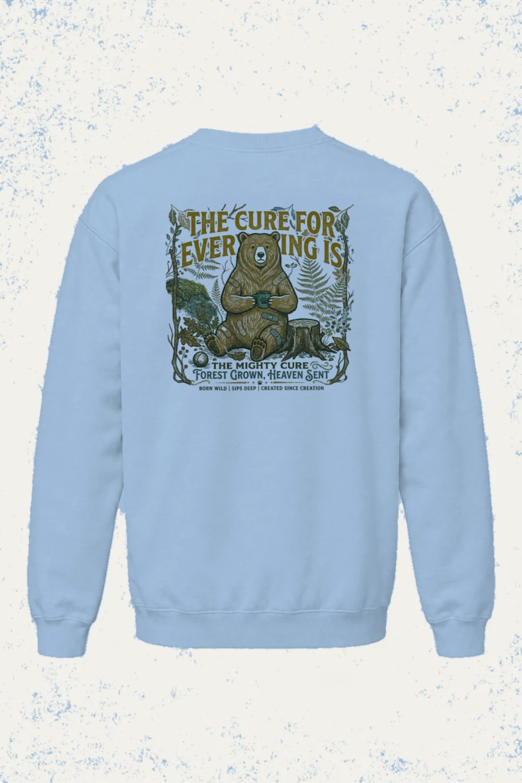 "Mighty Forest Cure" Heavy Blend Unisex Crewneck Sweatshirt | Gildan 18000