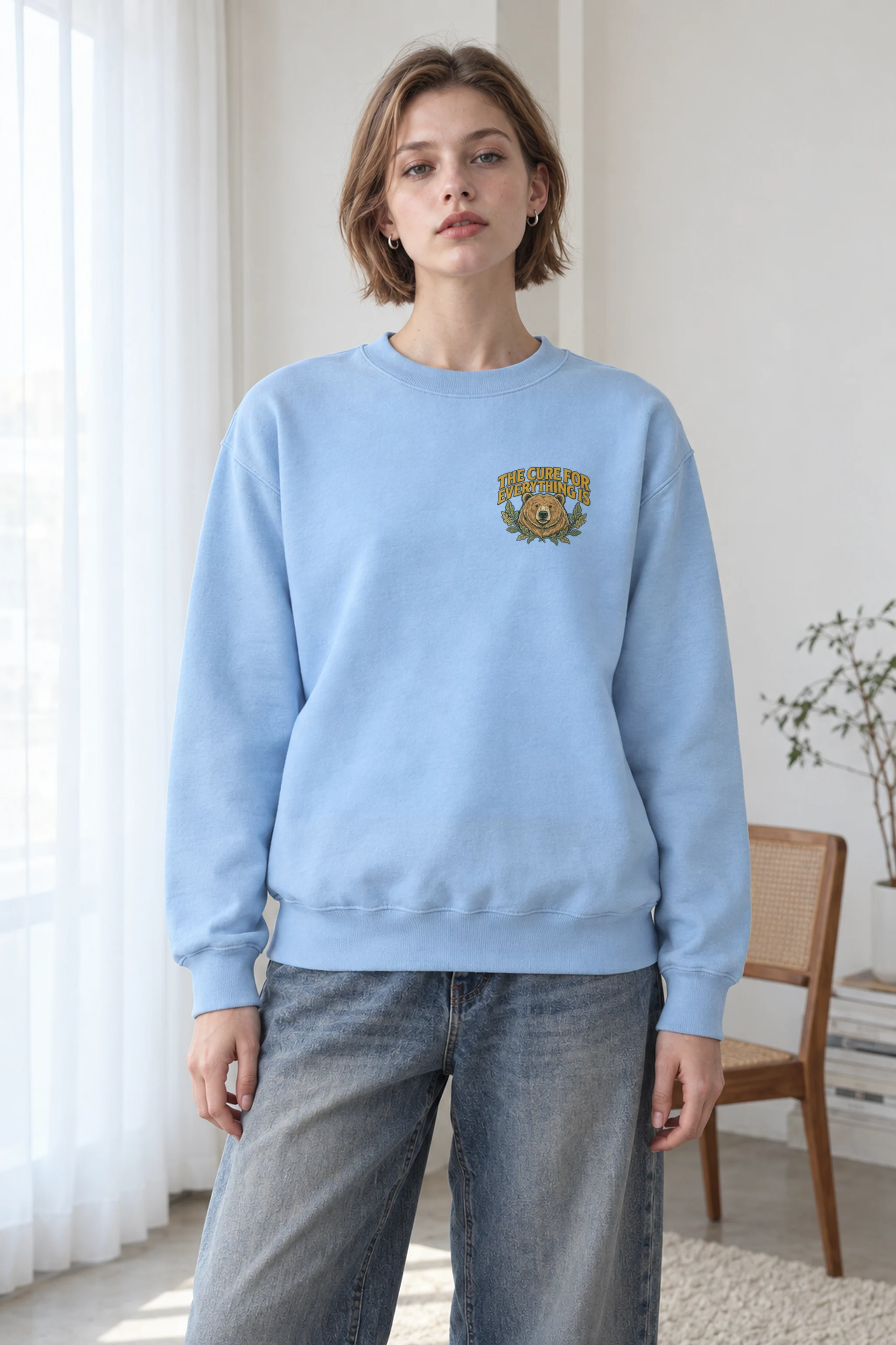 "Mighty Forest Cure" Heavy Blend Unisex Crewneck Sweatshirt