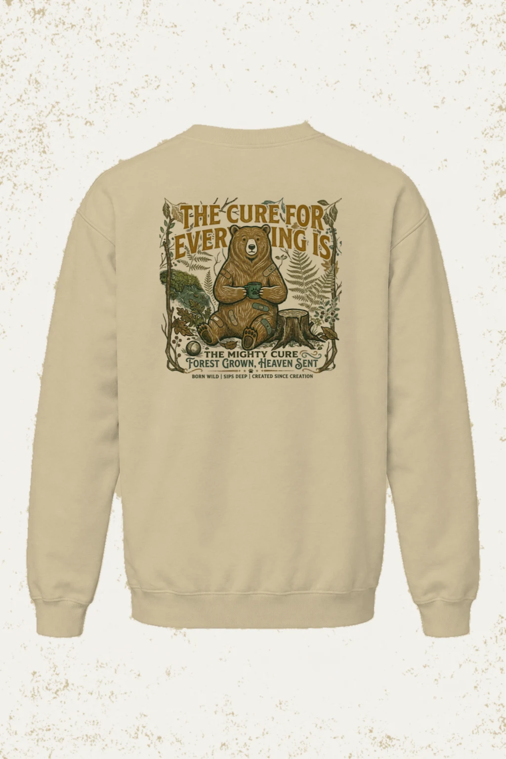 "Mighty Forest Cure" Heavy Blend Unisex Crewneck Sweatshirt | Gildan 18000