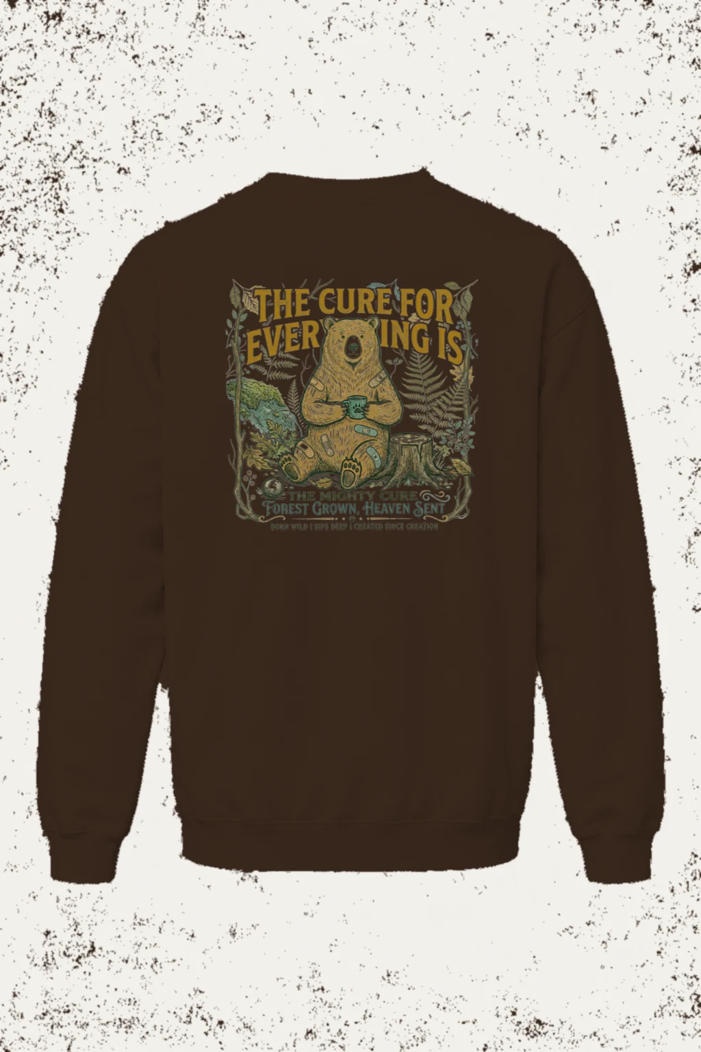 "Mighty Forest Cure" Heavy Blend Unisex Crewneck Sweatshirt | Gildan 18000