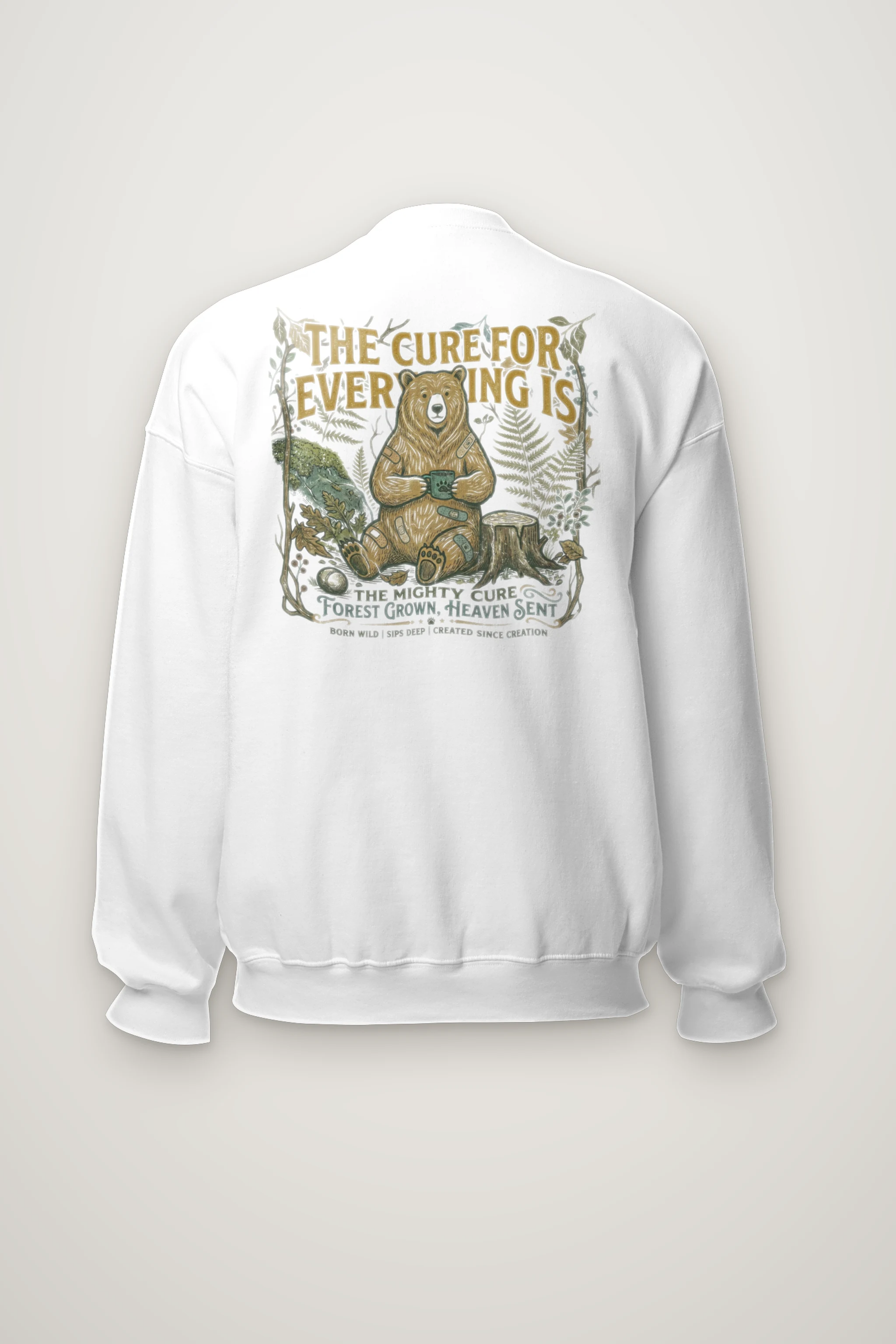 "Mighty Forest Cure" Heavy Blend Unisex Crewneck Sweatshirt