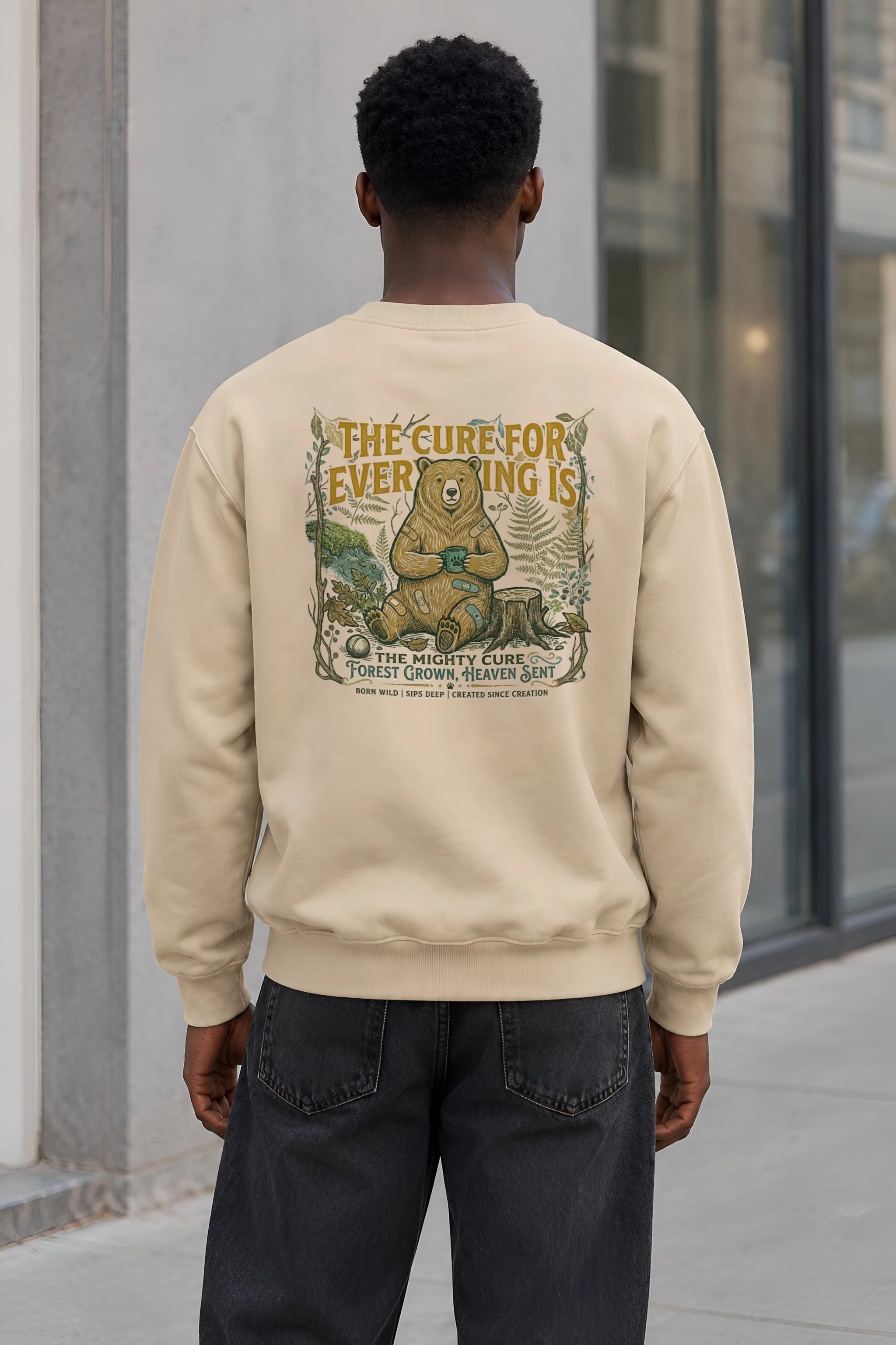 "Mighty Forest Cure" Heavy Blend Unisex Crewneck Sweatshirt