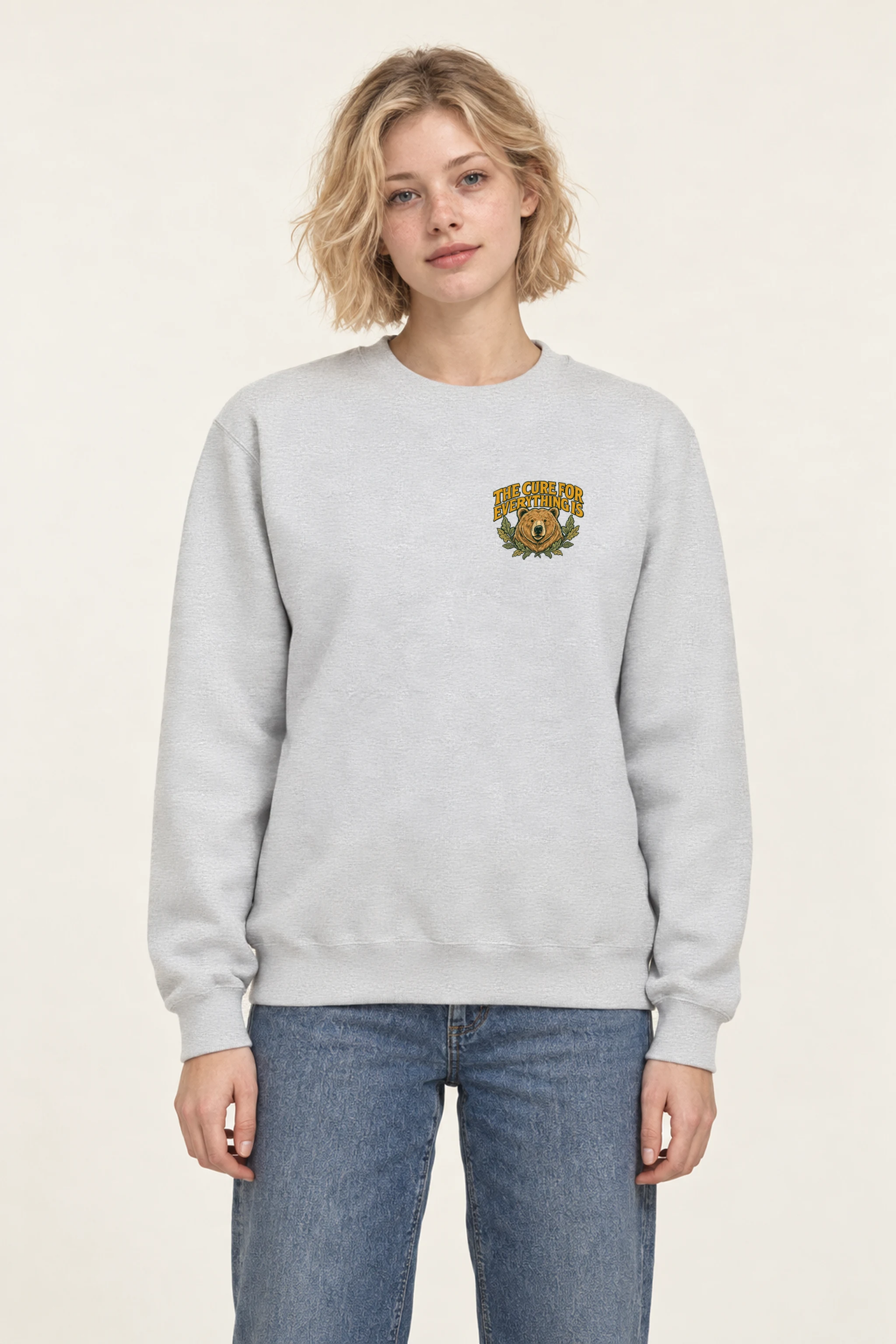 "Mighty Forest Cure" Heavy Blend Unisex Crewneck Sweatshirt