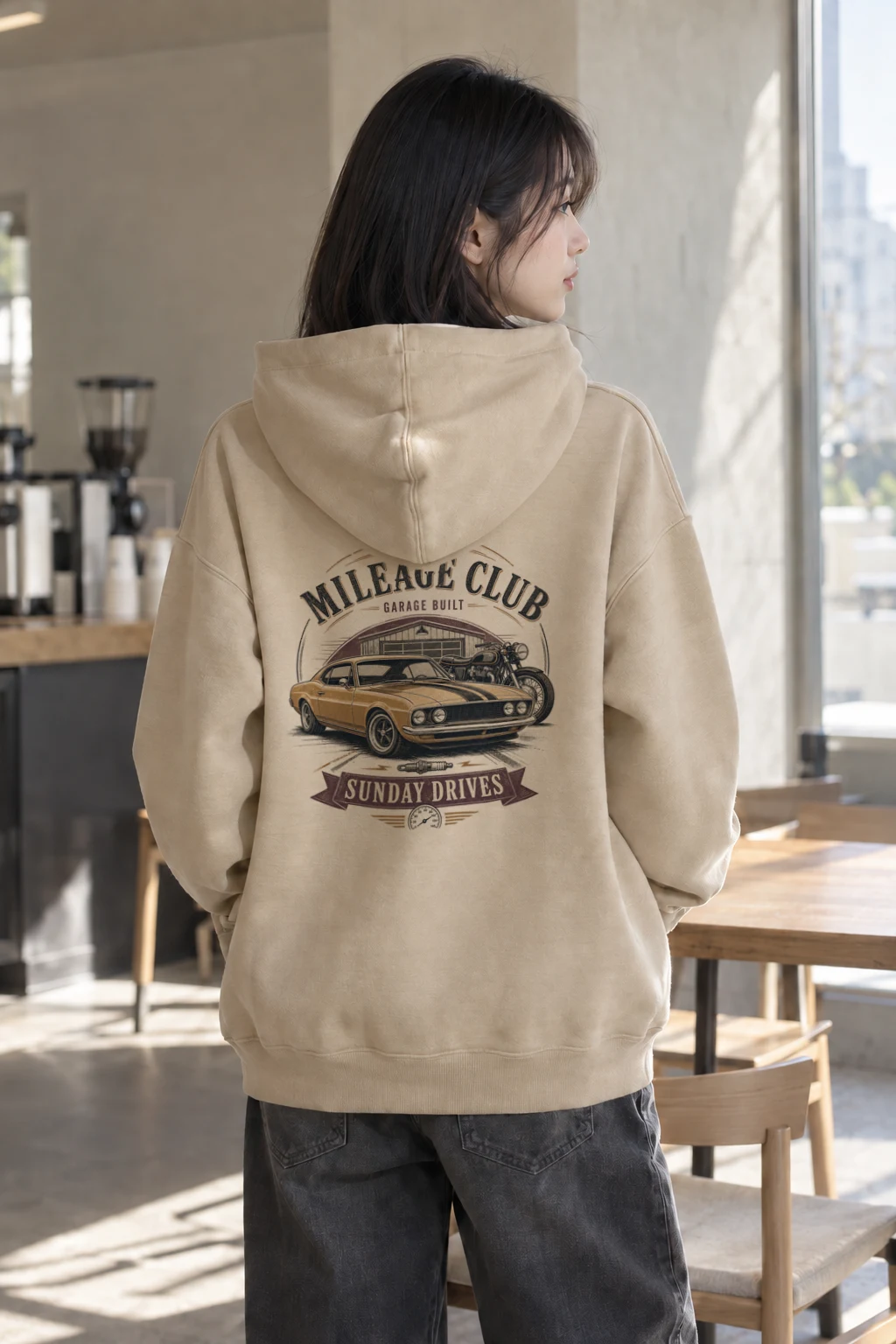 "Mileage Club Garage" Heavy Blend Unisex Pullover Hoodie | Gildan 18500