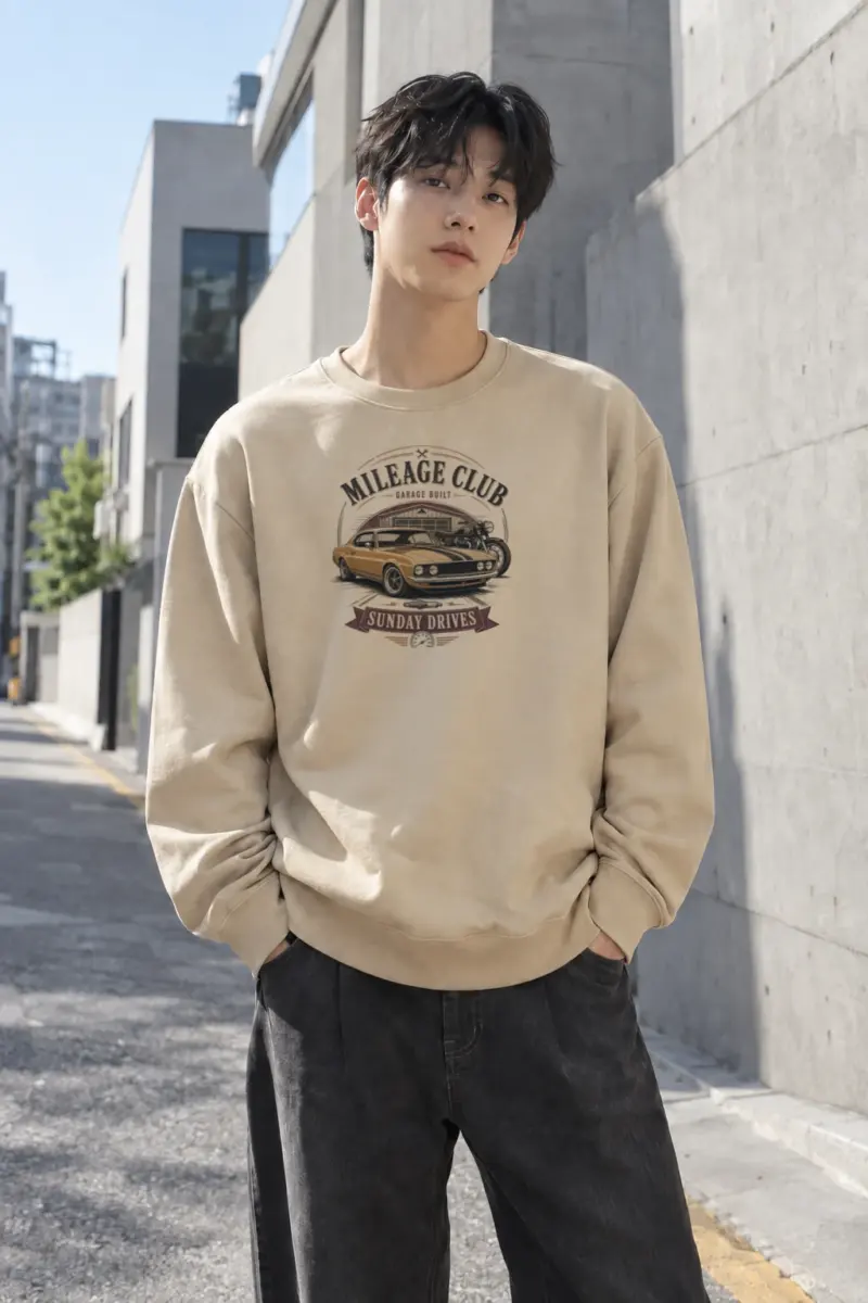 "Mileage Club" Heavy Blend Unisex Crewneck Sweatshirt | Gildan 18000