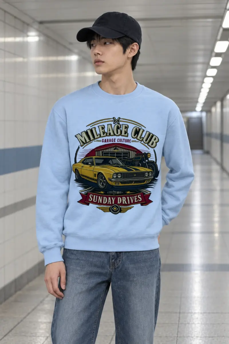 "Mileage Club" Heavy Blend Unisex Crewneck Sweatshirt