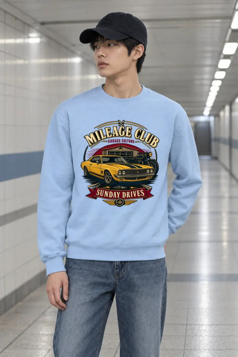 "Mileage Club" Heavy Blend Unisex Crewneck Sweatshirt