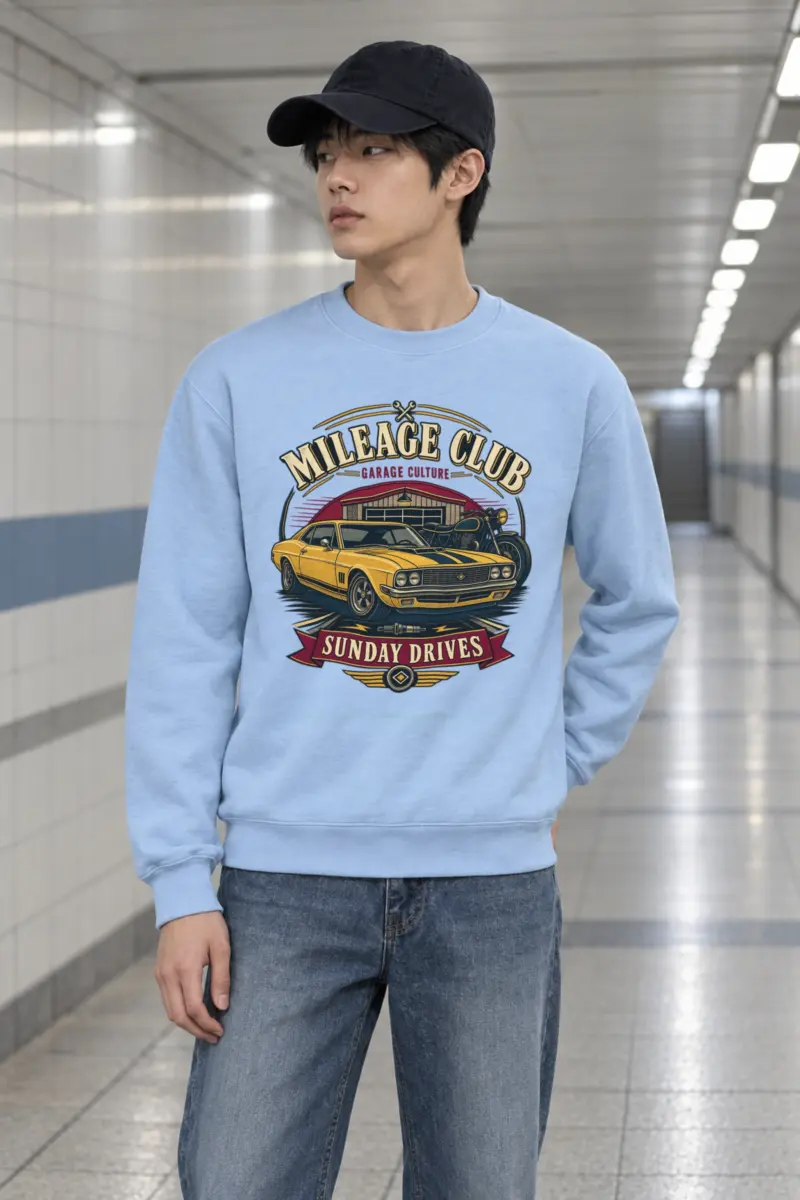 "Mileage Club" Heavy Blend Unisex Crewneck Sweatshirt