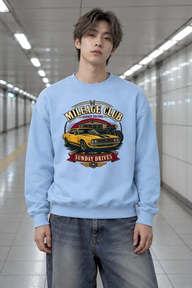 "Mileage Club" Heavy Blend Unisex Crewneck Sweatshirt