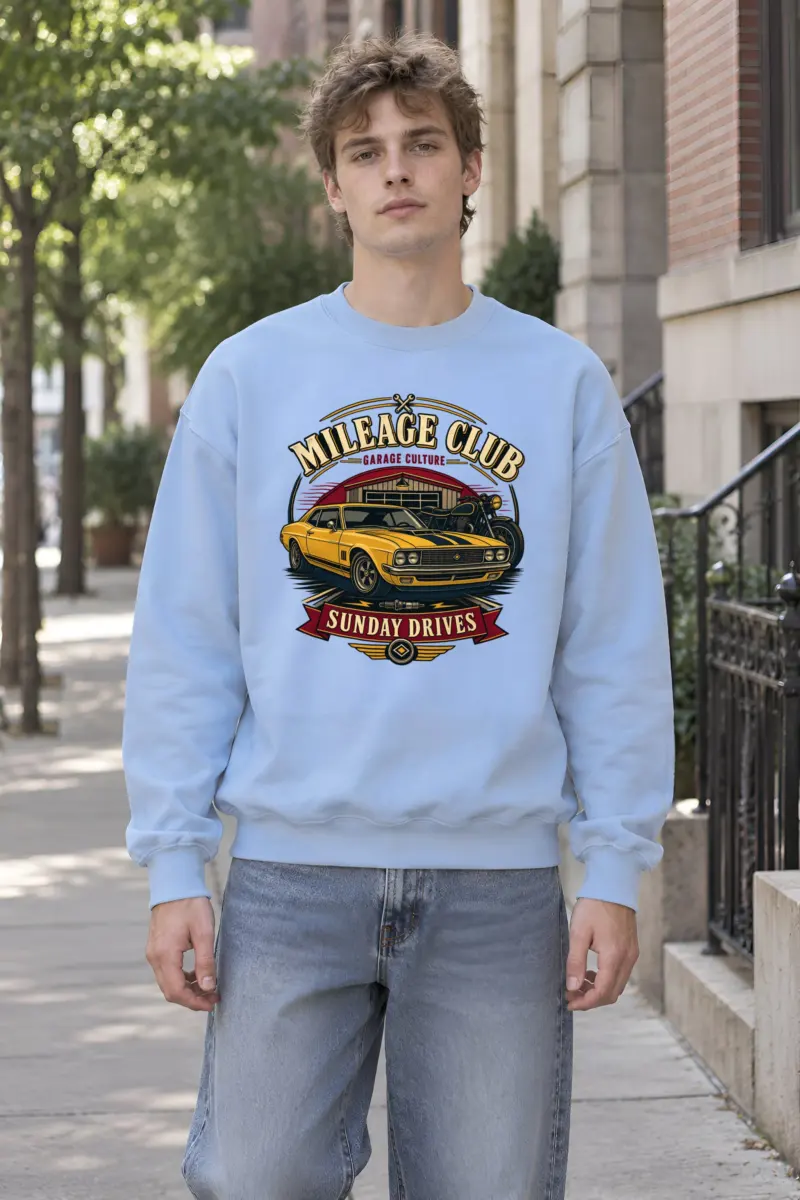 "Mileage Club" Heavy Blend Unisex Crewneck Sweatshirt