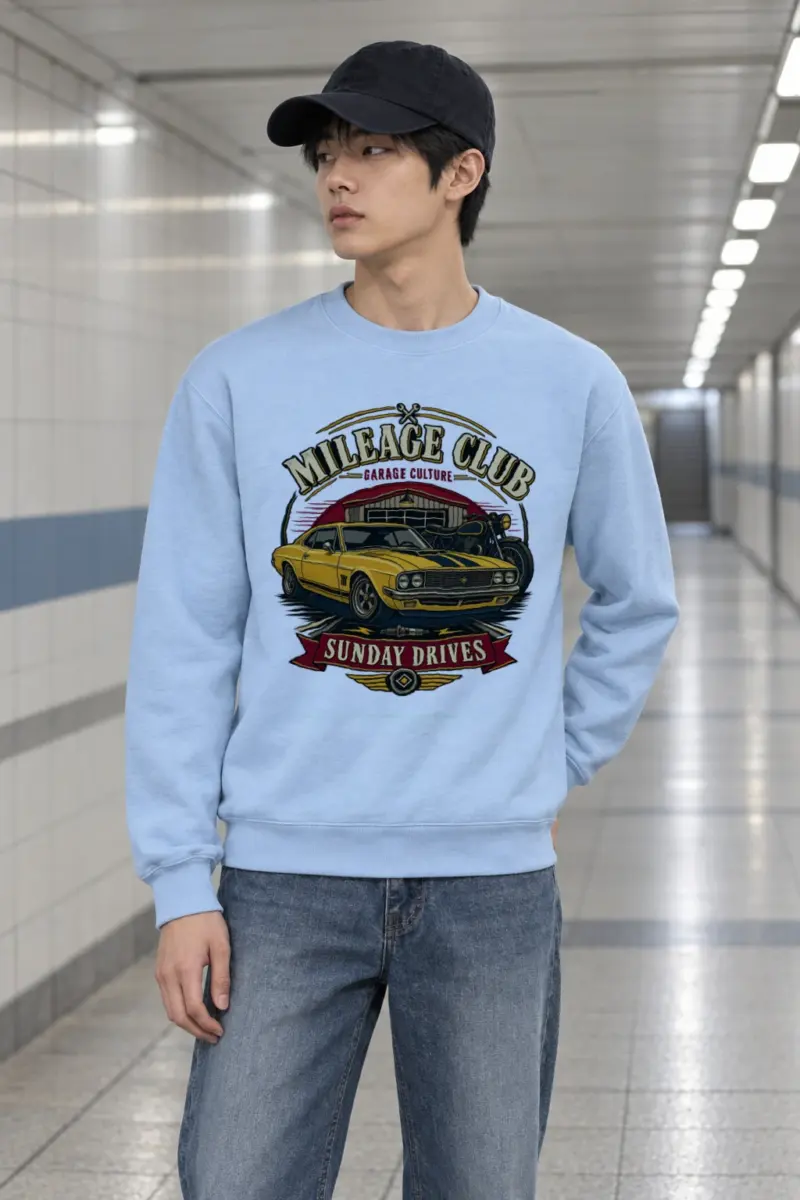 "Mileage Club" Heavy Blend Unisex Crewneck Sweatshirt