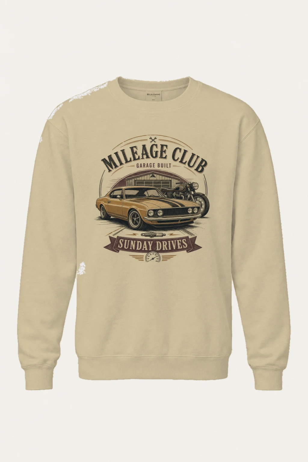 "Mileage Club" Heavy Blend Unisex Crewneck Sweatshirt | Gildan 18000