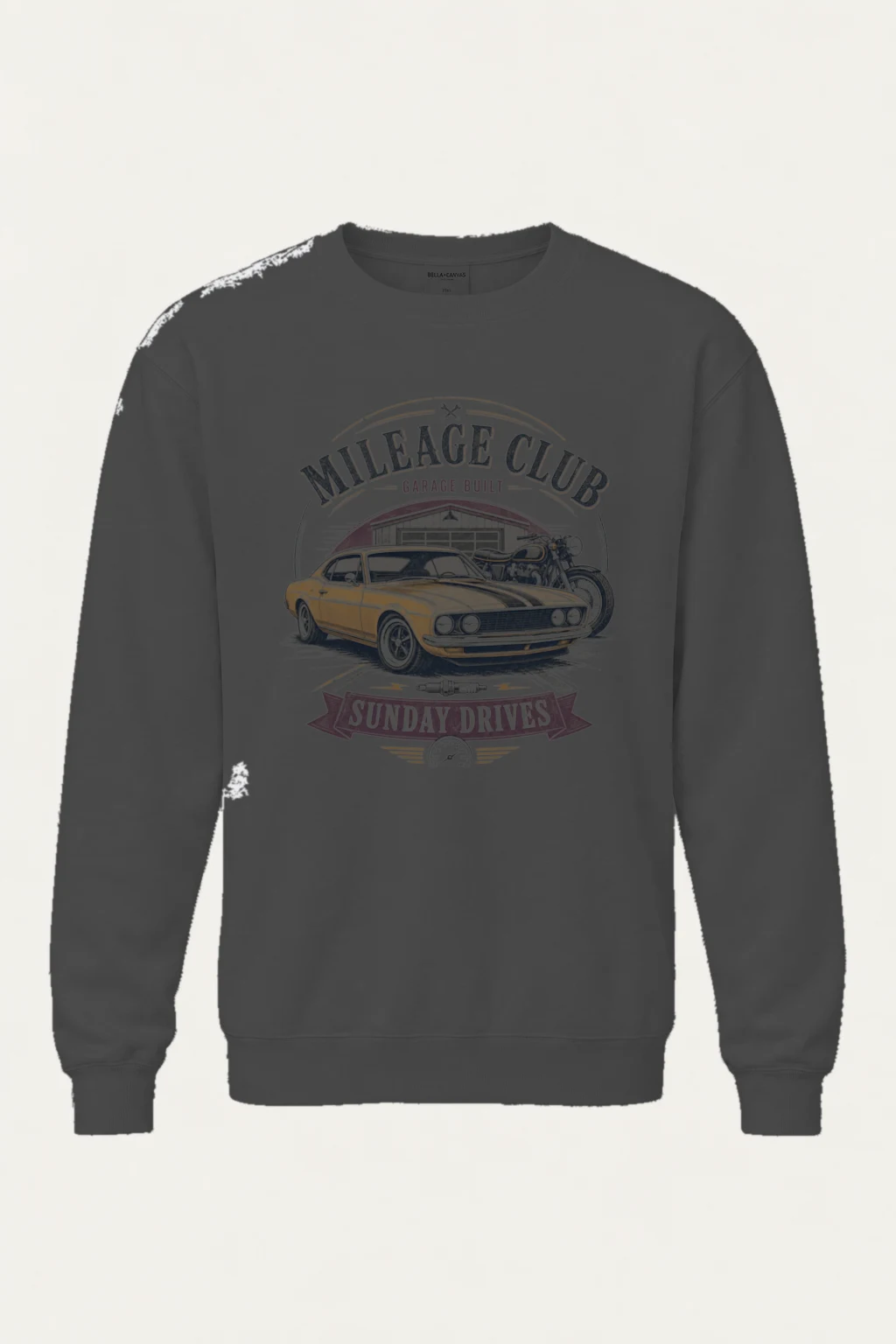 "Mileage Club" Heavy Blend Unisex Crewneck Sweatshirt | Gildan 18000