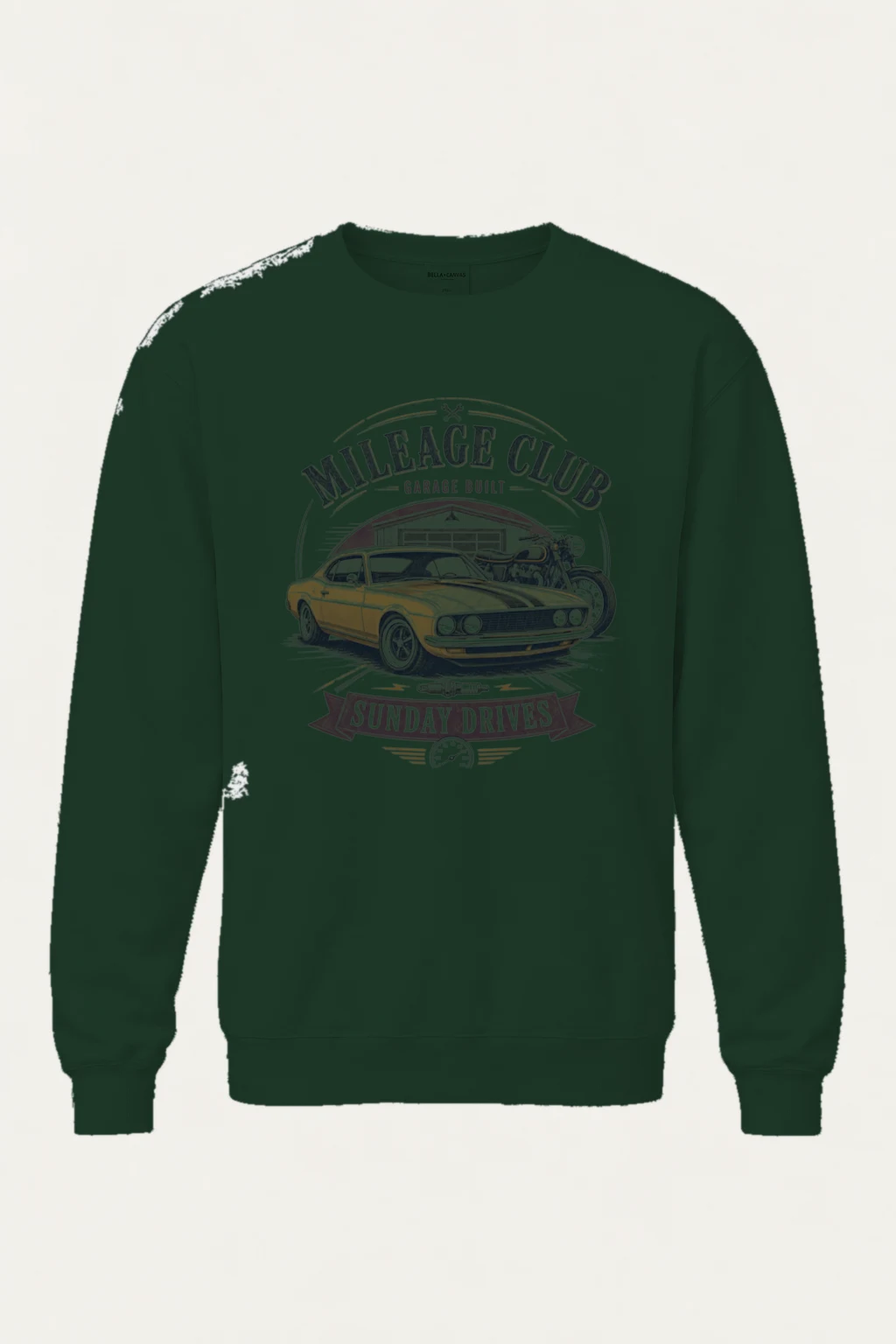 "Mileage Club" Heavy Blend Unisex Crewneck Sweatshirt | Gildan 18000