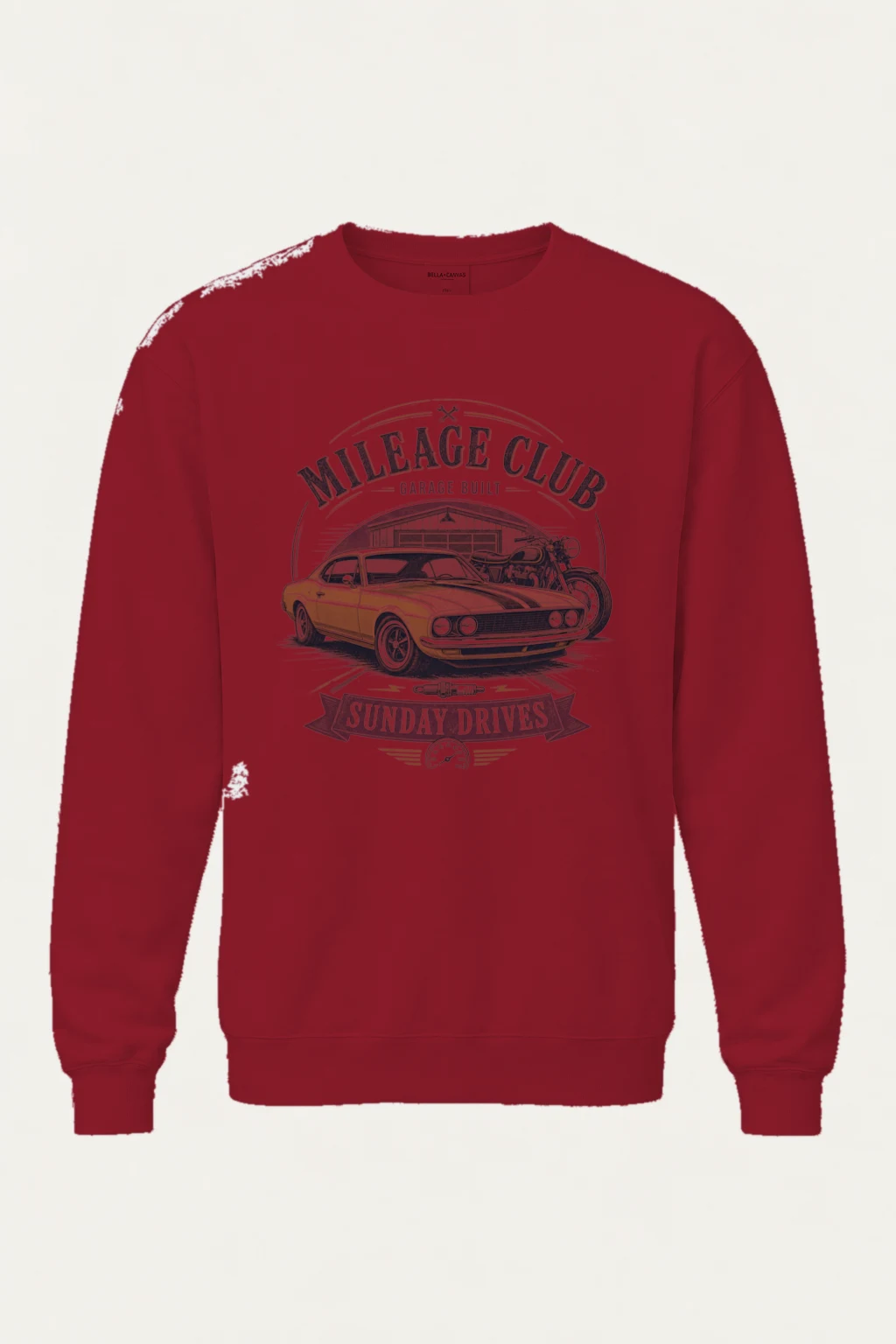 "Mileage Club" Heavy Blend Unisex Crewneck Sweatshirt | Gildan 18000