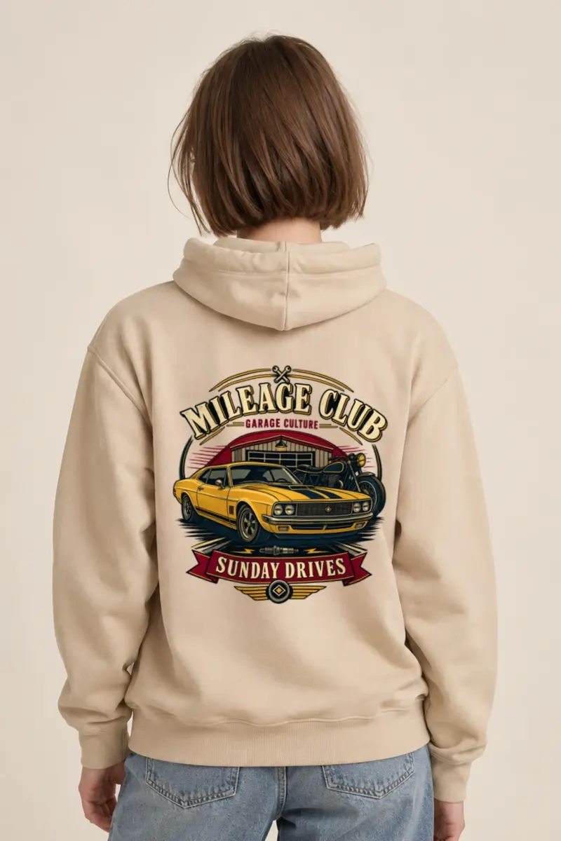 "Mileage Club" Heavy Blend Unisex Pullover Hoodie