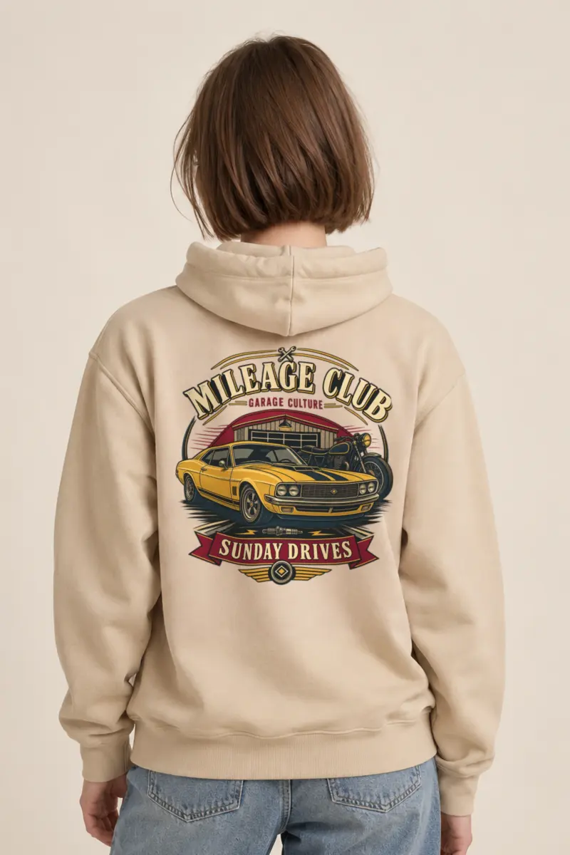 "Mileage Club" Heavy Blend Unisex Pullover Hoodie
