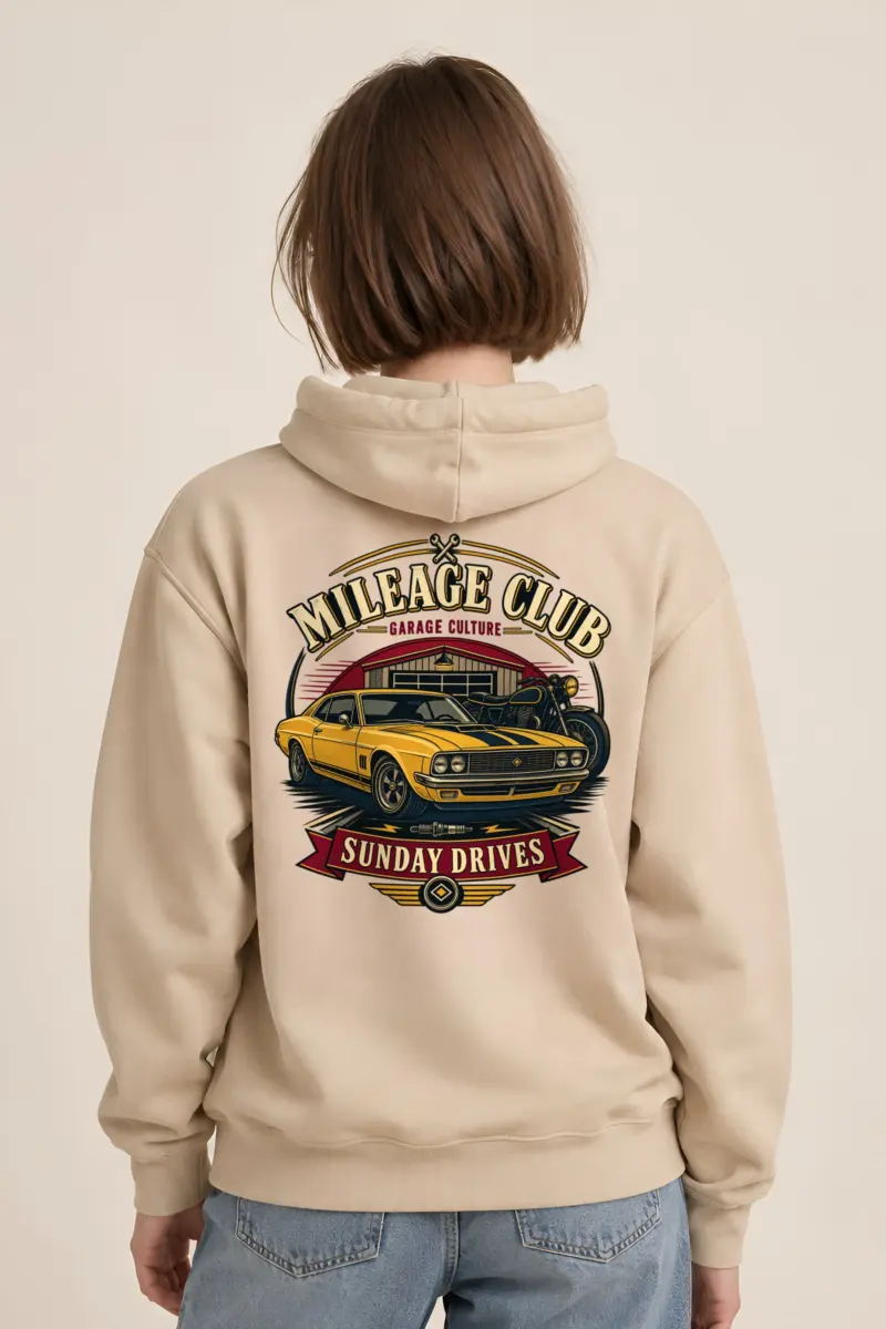 "Mileage Club" Heavy Blend Unisex Pullover Hoodie