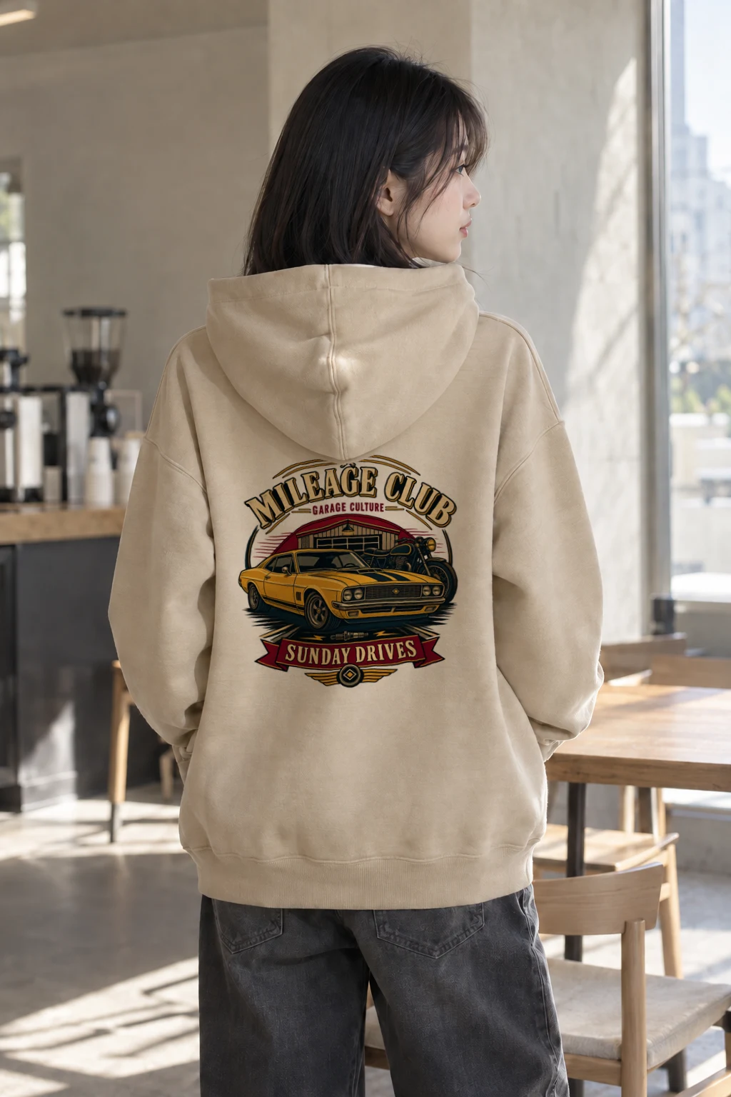 "Mileage Club" Heavy Blend Unisex Pullover Hoodie | Gildan 18500