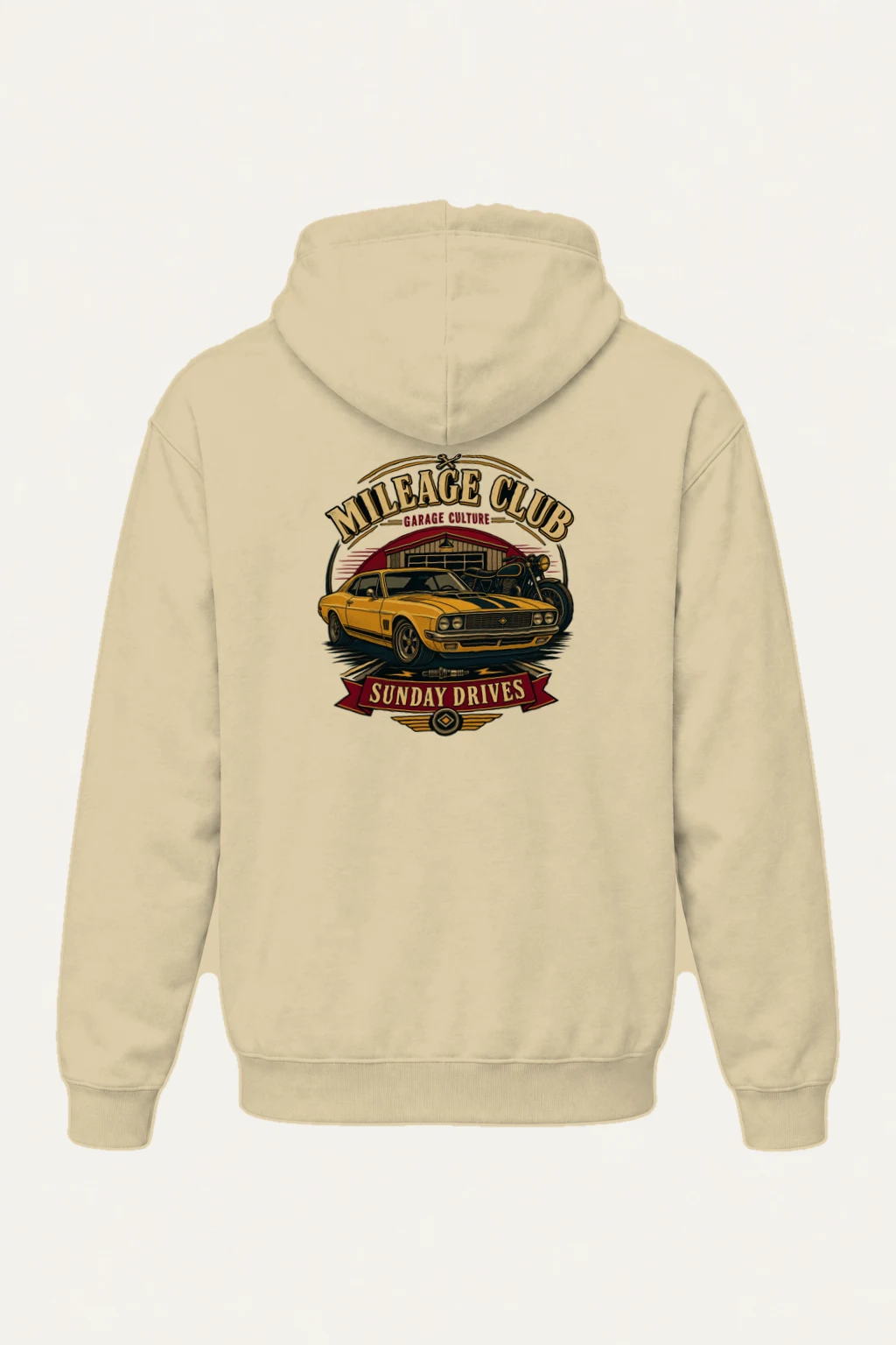 "Mileage Club" Heavy Blend Unisex Pullover Hoodie | Gildan 18500