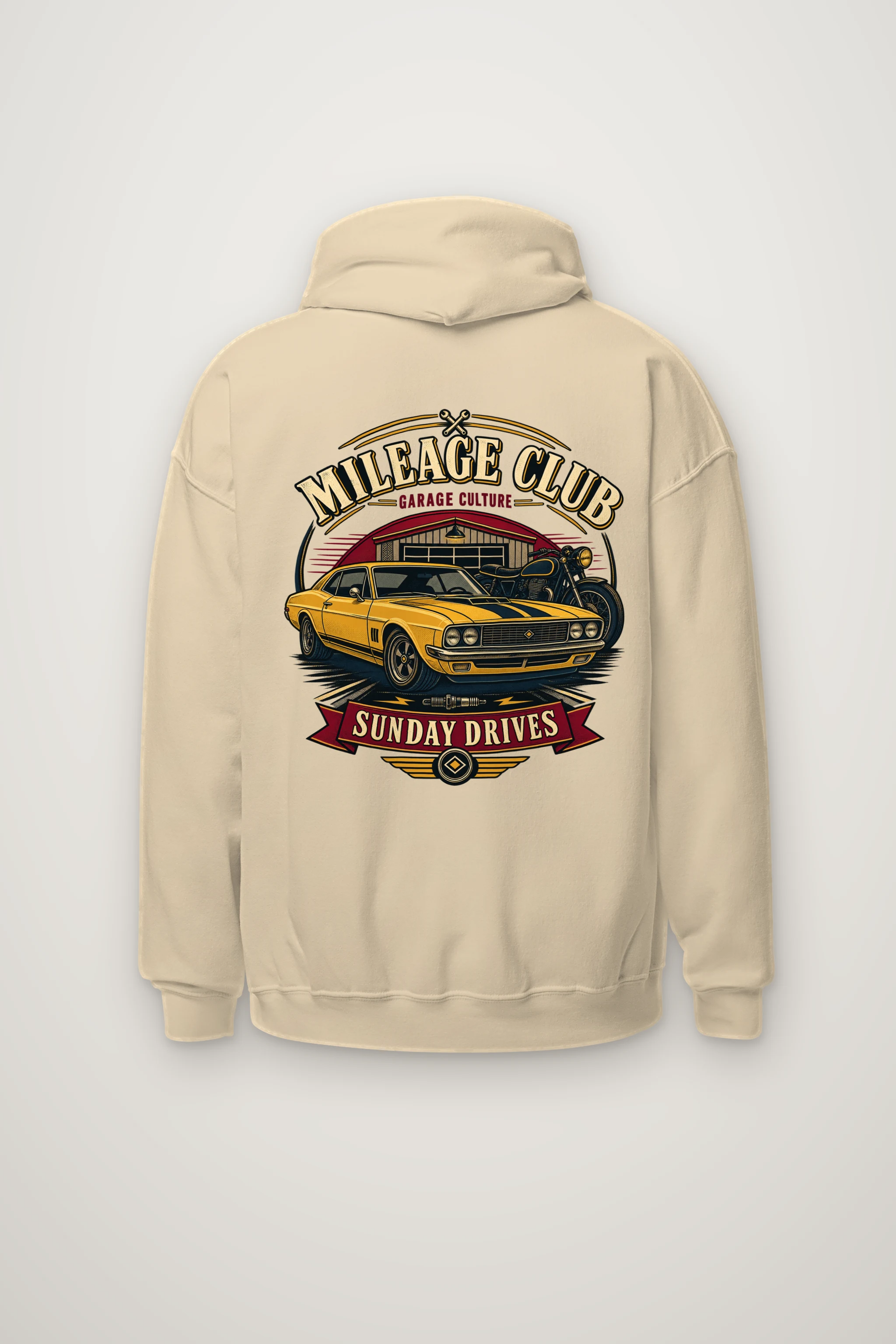 "Mileage Club" Heavy Blend Unisex Pullover Hoodie