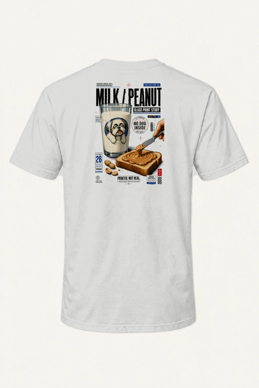 "Milk Glass Study" Heavyweight Unisex Crewneck T-shirt | Gildan 5000
