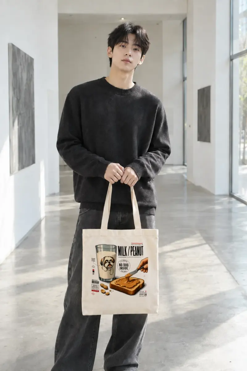 "Milk Peanut Study" Classic Cotton Tote Bag