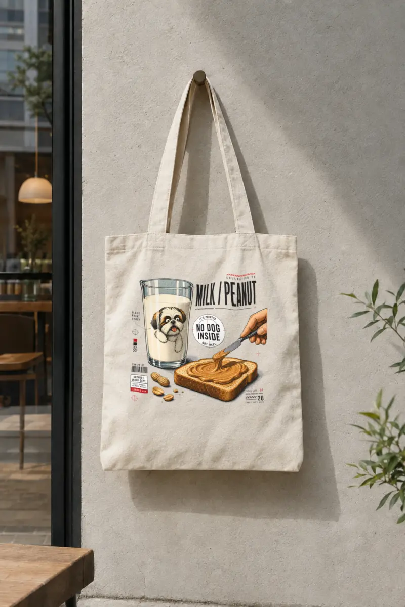 "Milk Peanut Study" Classic Cotton Tote Bag