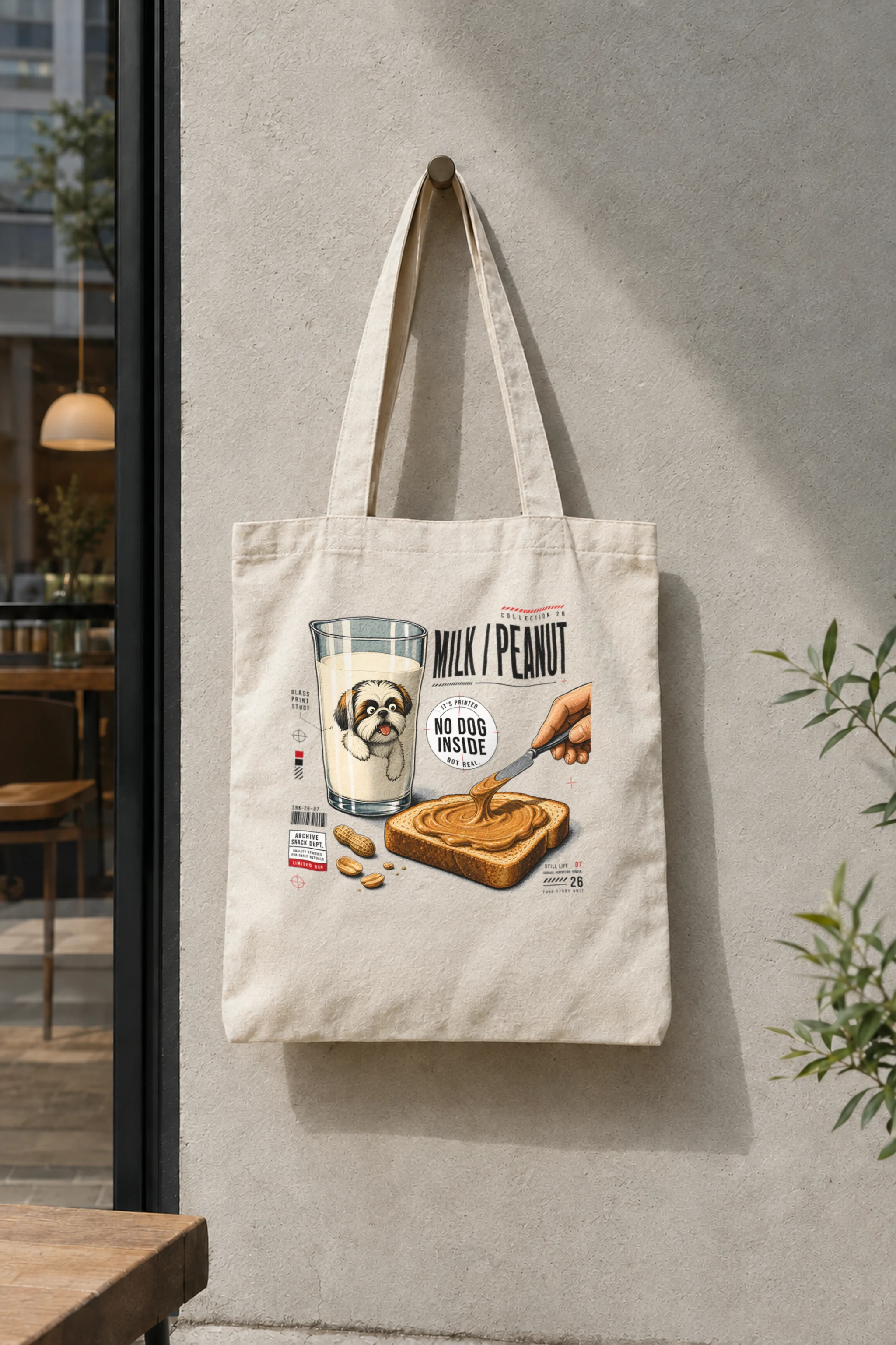 "Milk Peanut Study" Classic Cotton Tote Bag