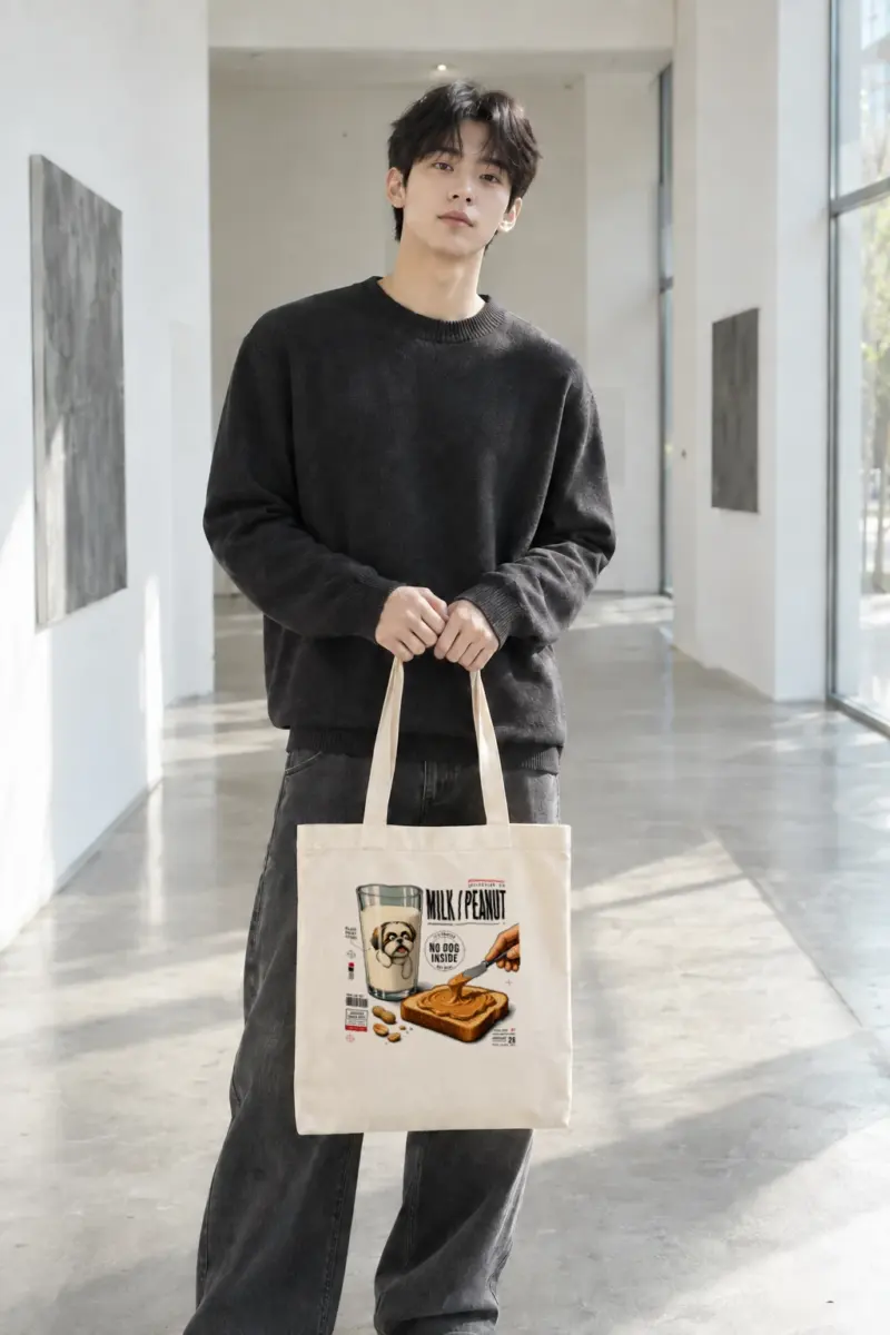 “Milk Peanut Study” Classic Cotton Tote Bag
