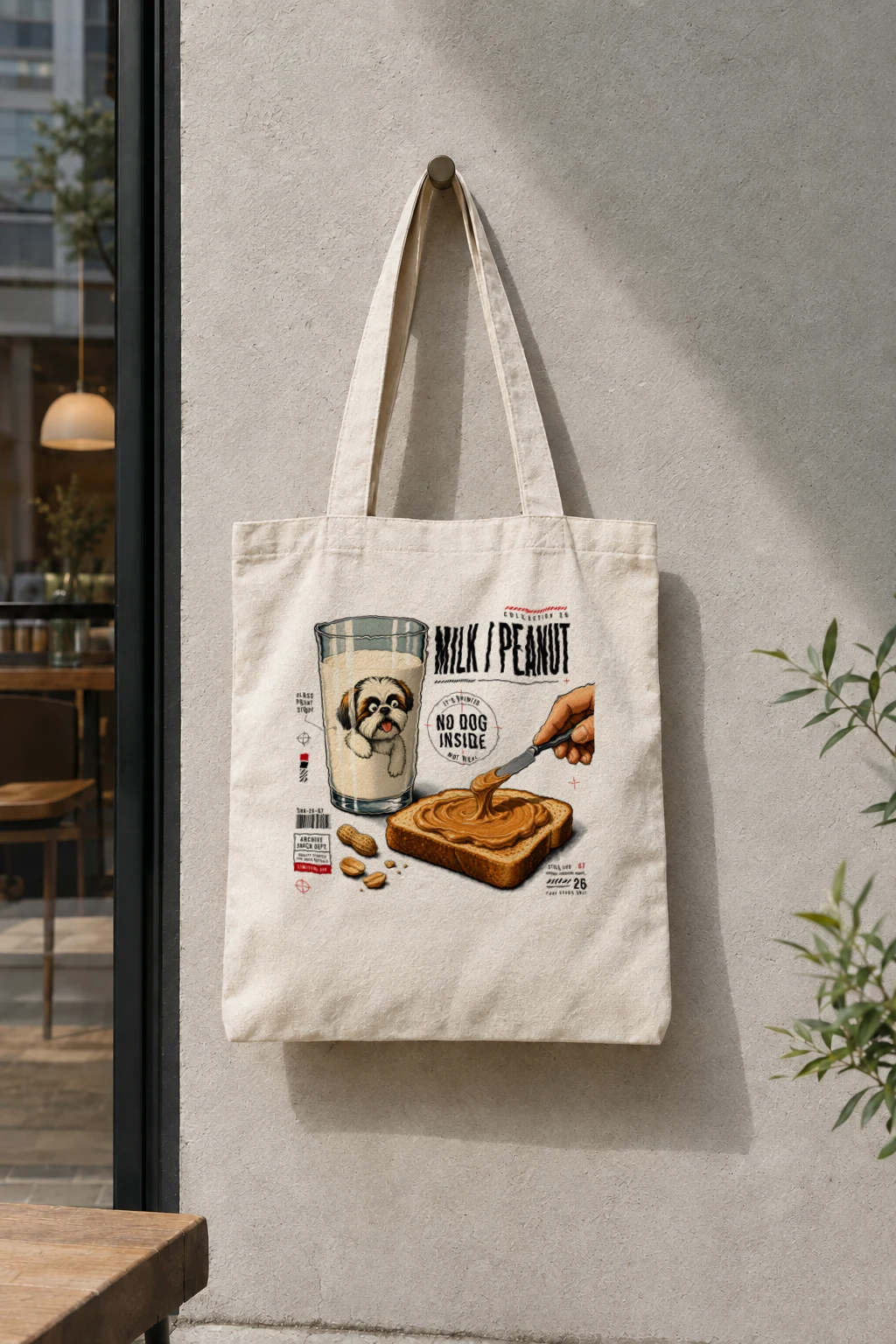 "Milk Peanut Study" Classic Cotton Tote Bag