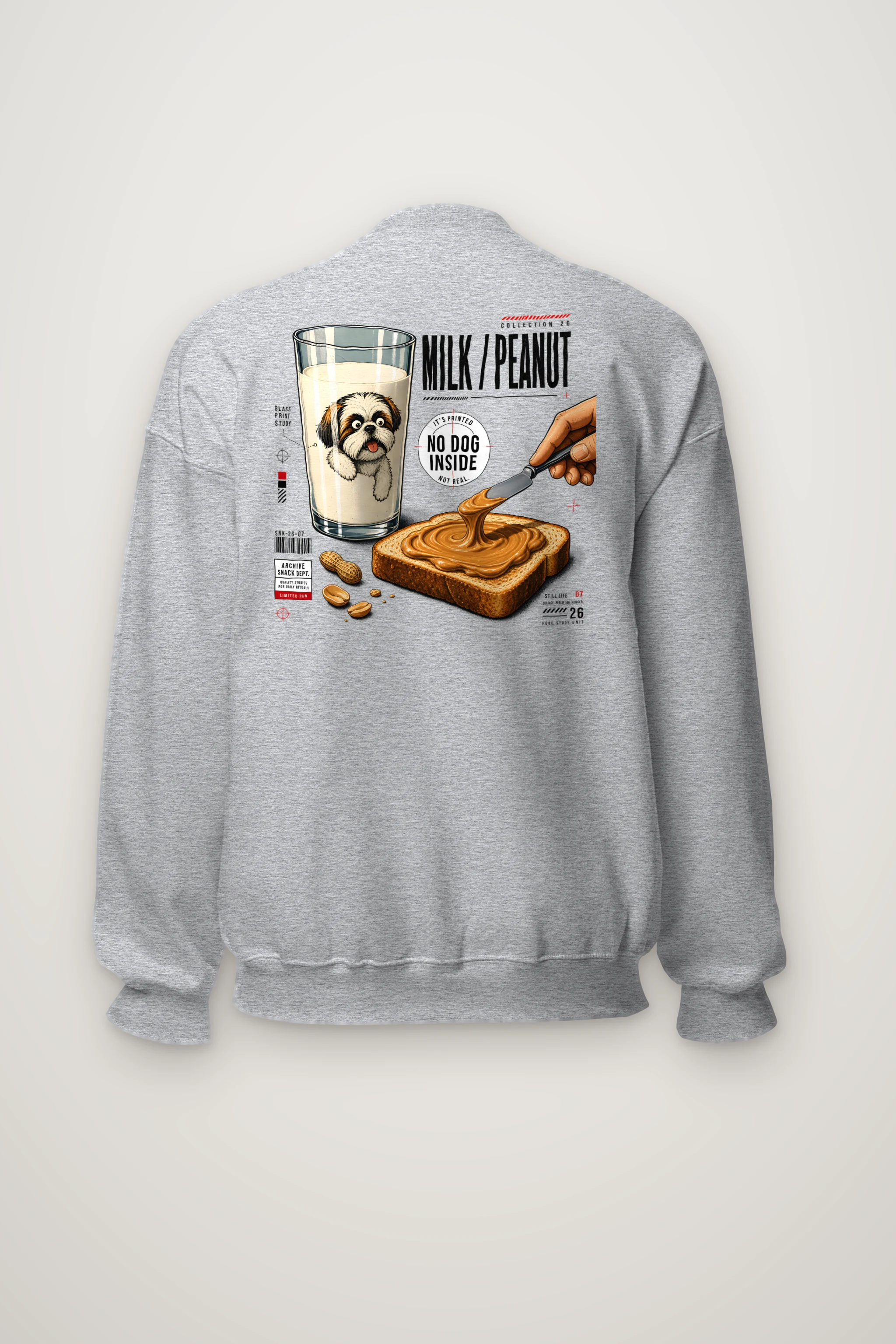 "Milk Peanut Study" Heavy Blend Unisex Crewneck Sweatshirt