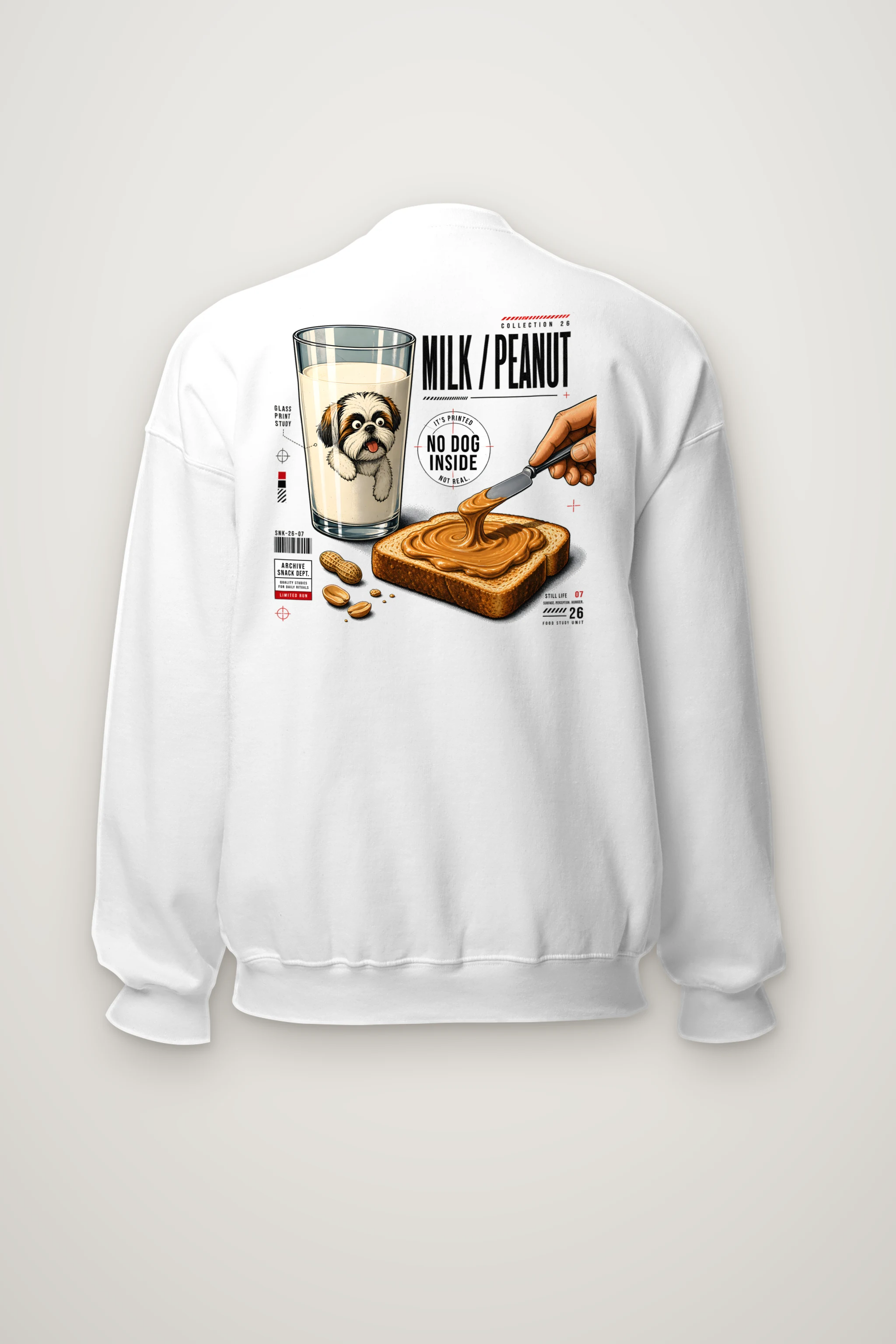 "Milk Peanut Study" Heavy Blend Unisex Crewneck Sweatshirt