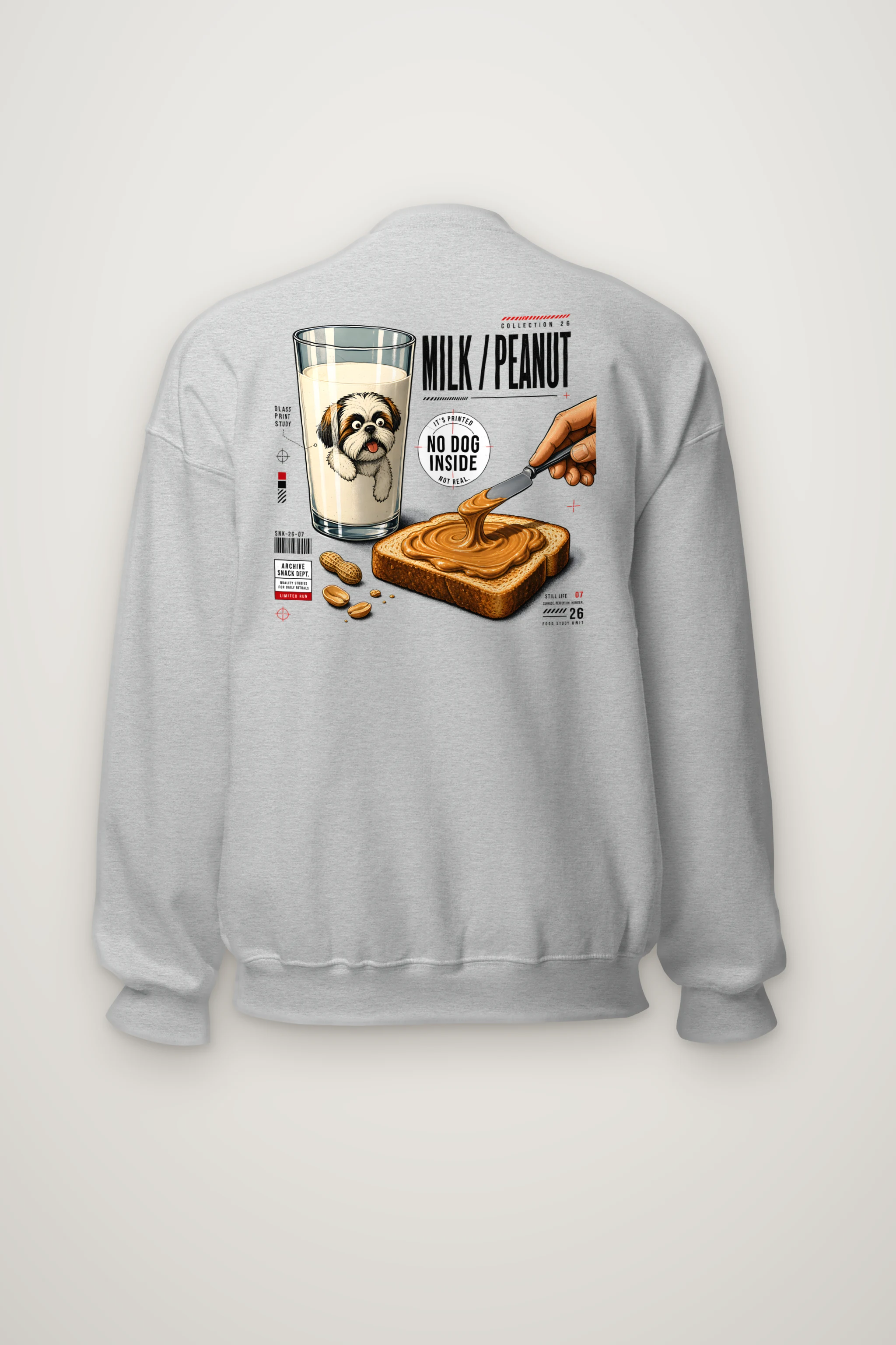 "Milk Peanut Study" Heavy Blend Unisex Crewneck Sweatshirt