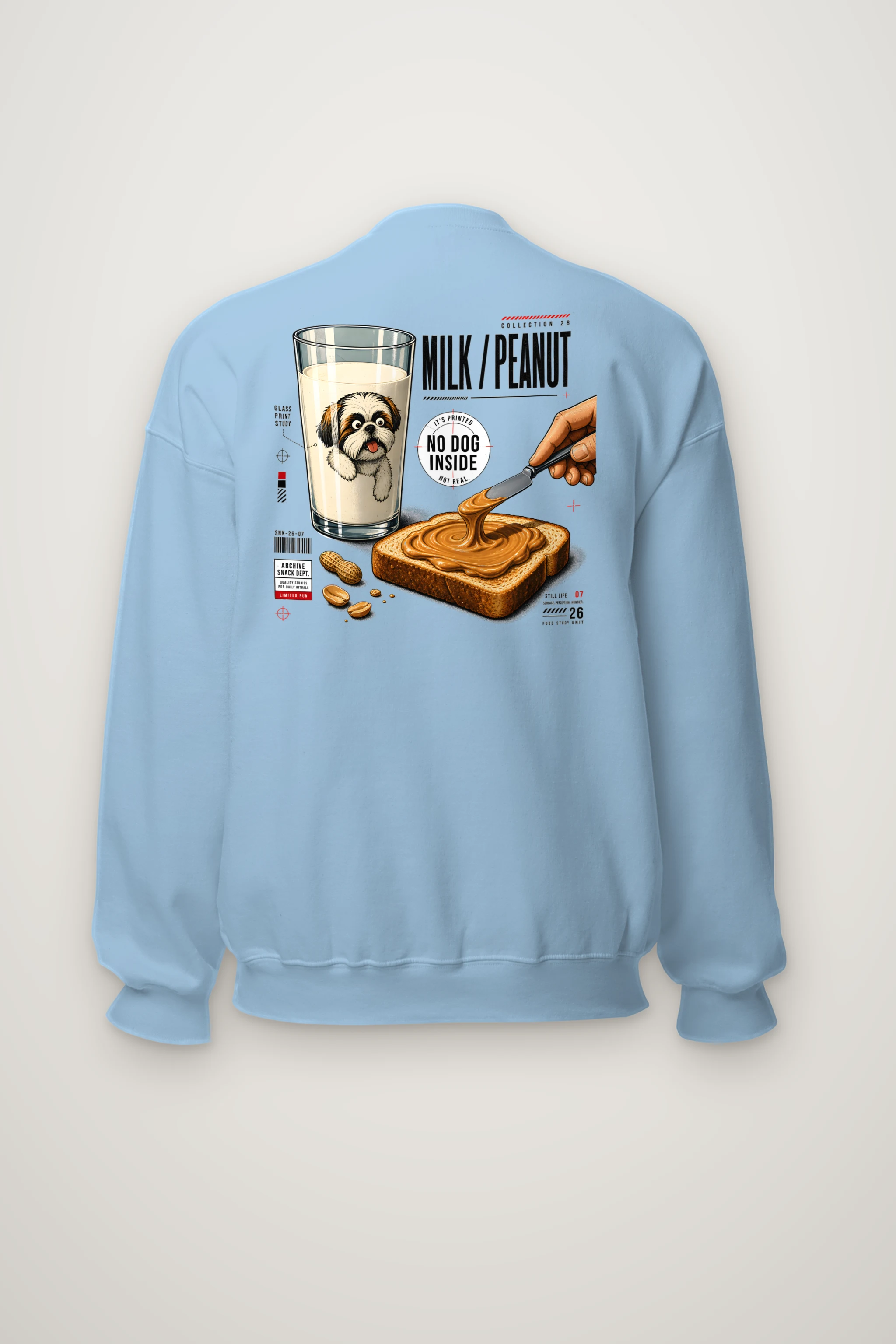 "Milk Peanut Study" Heavy Blend Unisex Crewneck Sweatshirt