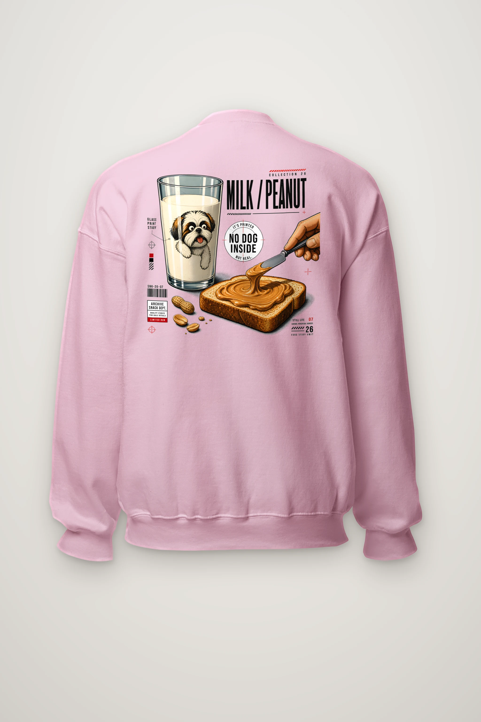 "Milk Peanut Study" Heavy Blend Unisex Crewneck Sweatshirt