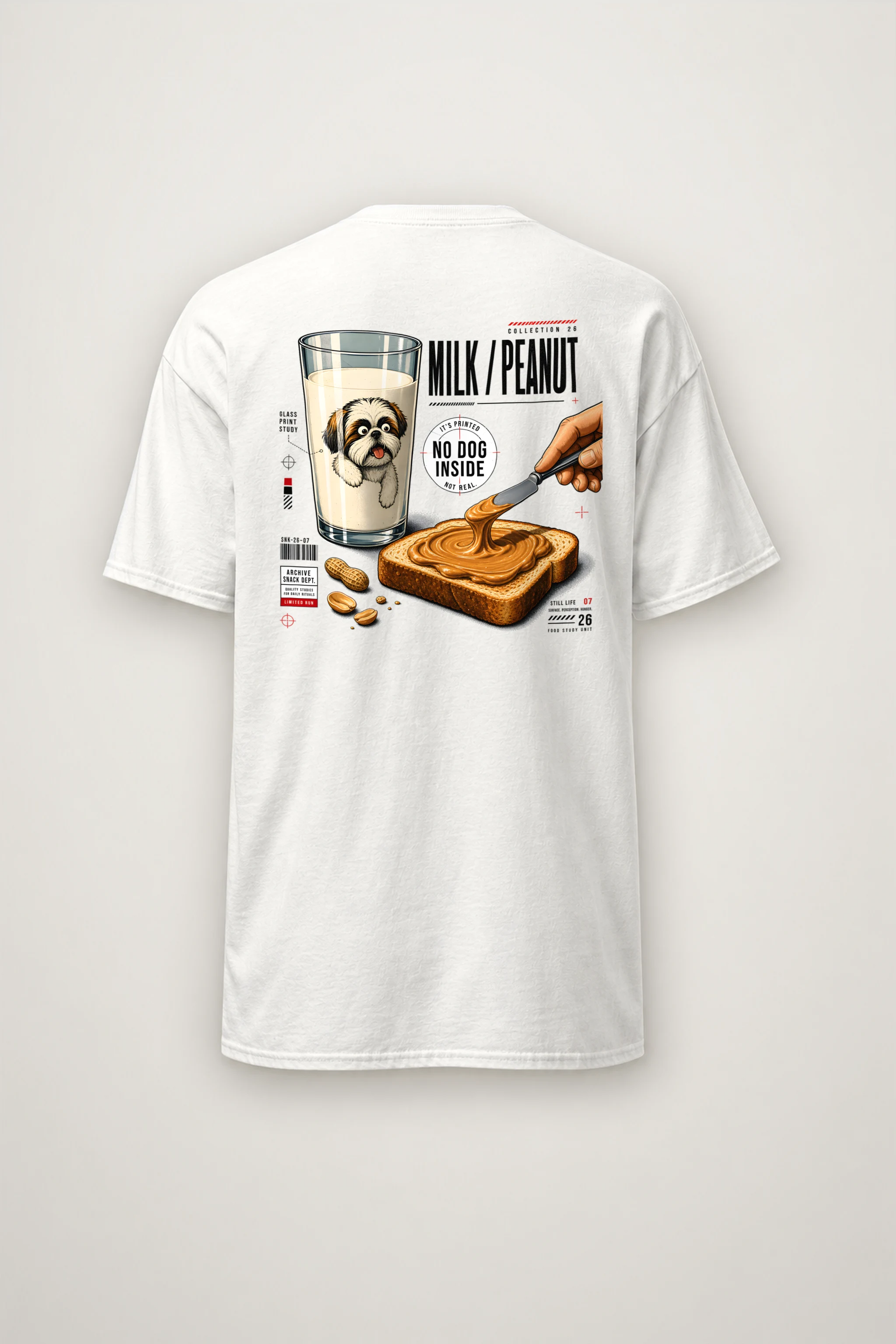 "Milk Peanut Study" Heavyweight Unisex Crewneck T-shirt