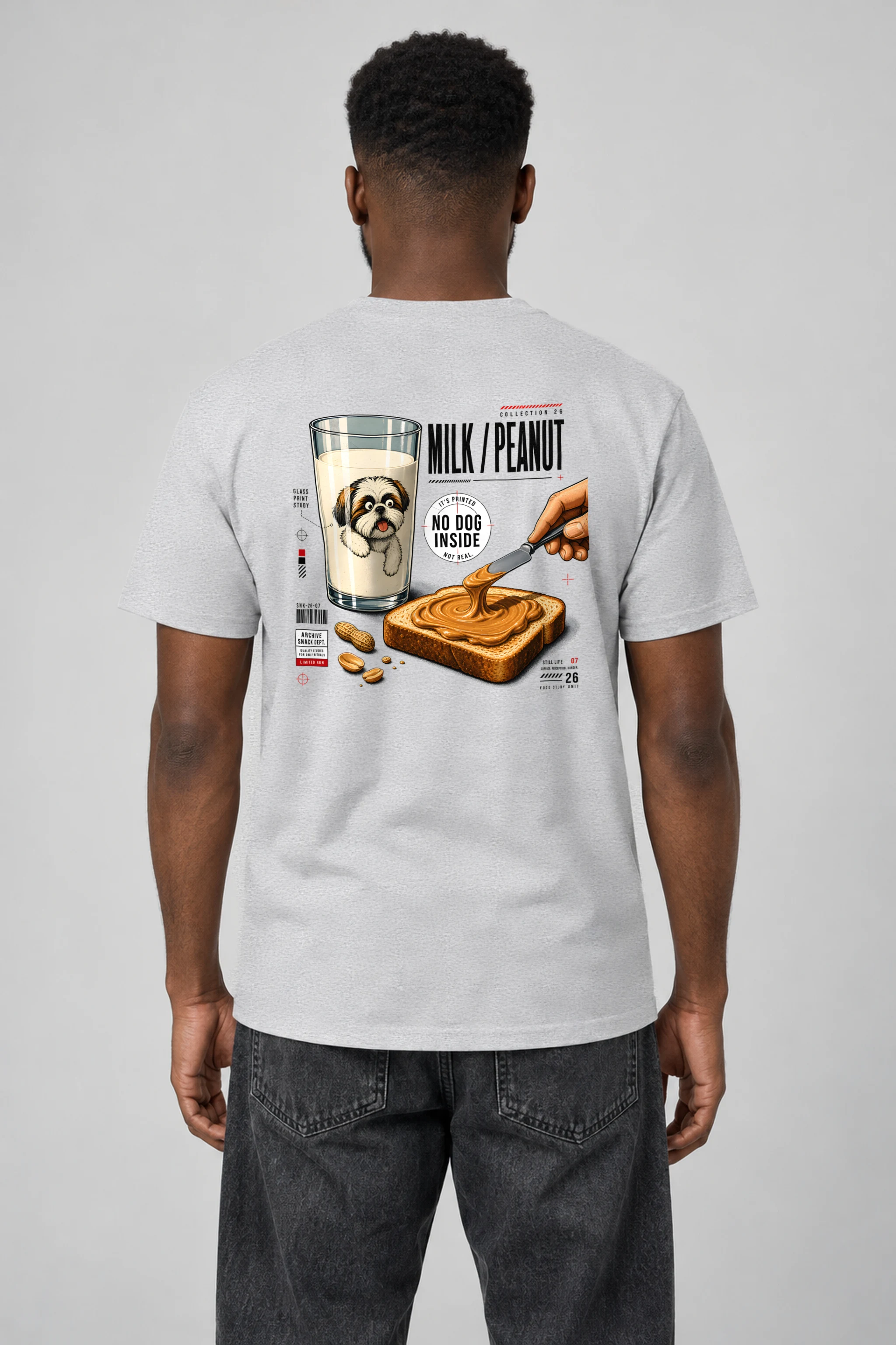 "Milk Peanut Study" Heavyweight Unisex Crewneck T-shirt