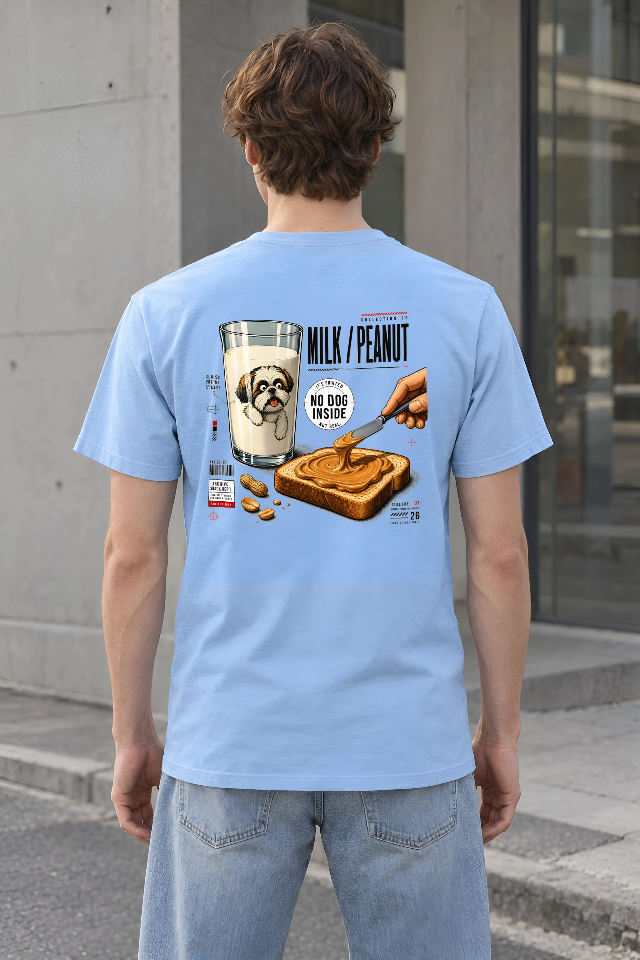 "Milk Peanut Study" Heavyweight Unisex Crewneck T-shirt