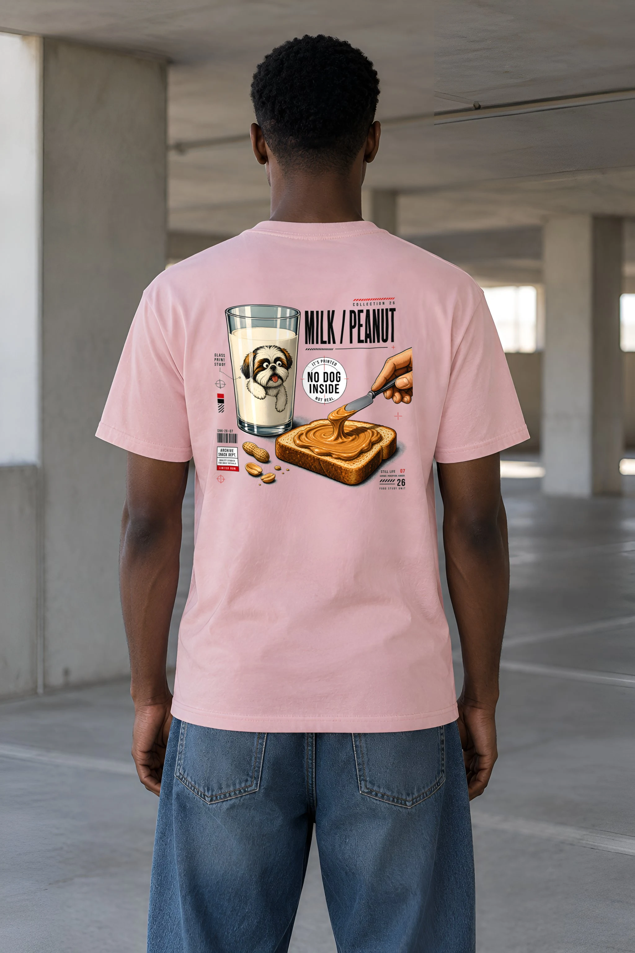 "Milk Peanut Study" Heavyweight Unisex Crewneck T-shirt