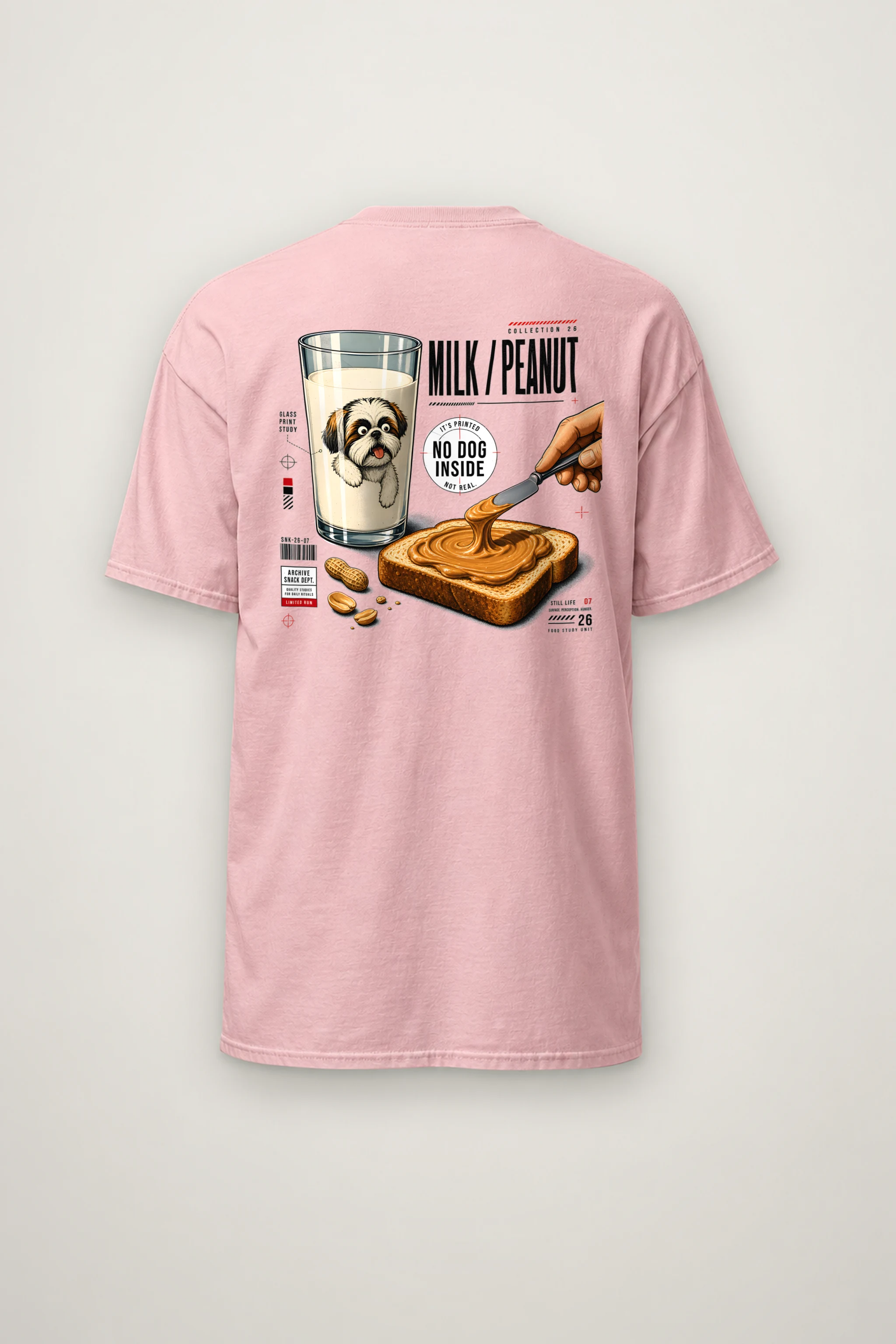 "Milk Peanut Study" Heavyweight Unisex Crewneck T-shirt