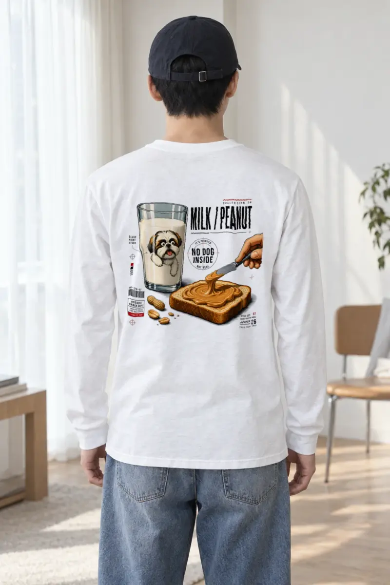 "Milk Peanut Study" Unisex Longsleeve T-shirt