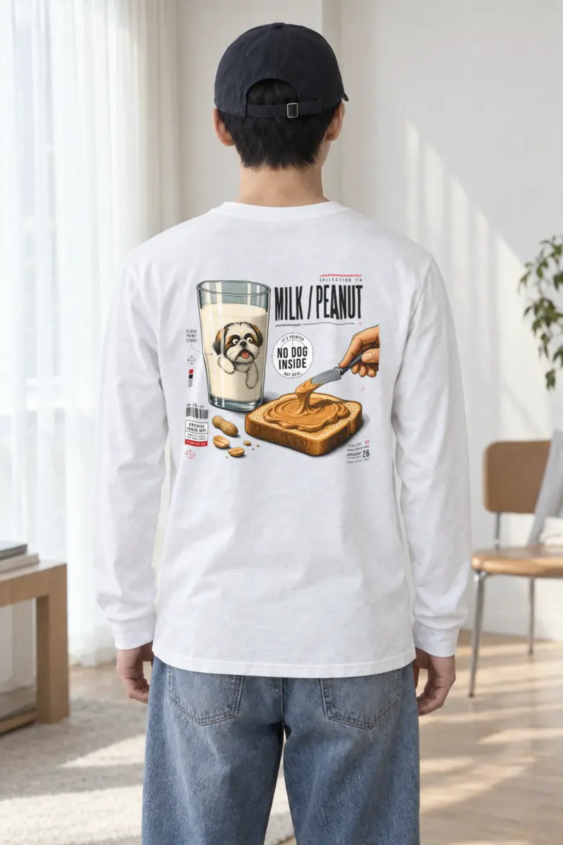 "Milk Peanut Study" Unisex Longsleeve T-shirt