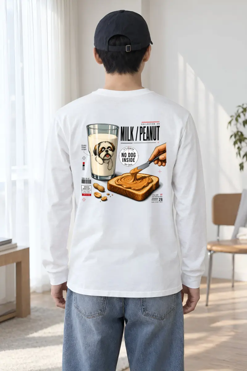 "Milk Peanut Study" Unisex Longsleeve T-shirt