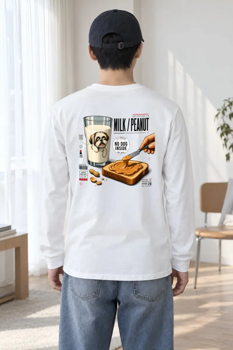 "Milk Peanut Study" Unisex Longsleeve T-shirt