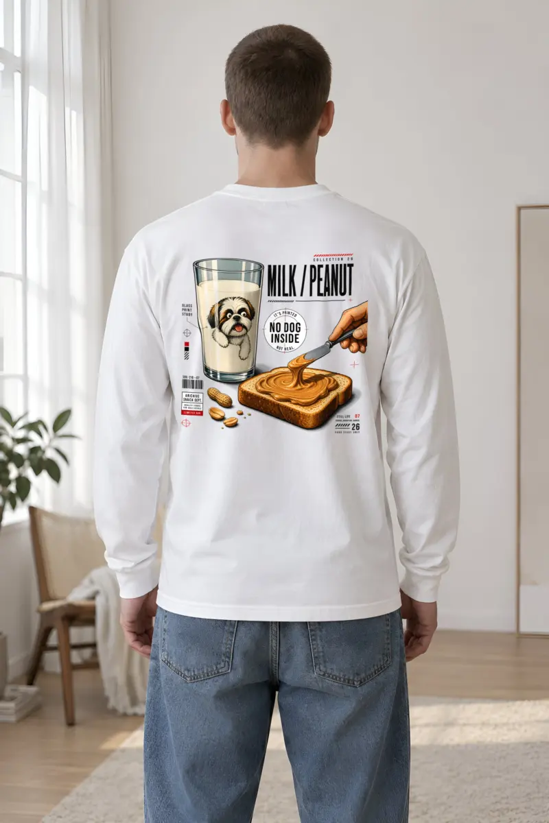 "Milk Peanut Study" Unisex Longsleeve T-shirt