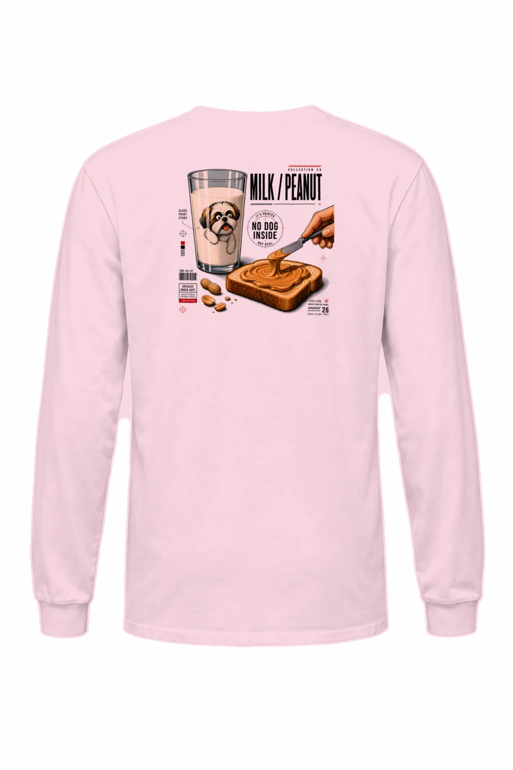 "Milk Peanut Study" Unisex Longsleeve T-shirt | Gildan 2400