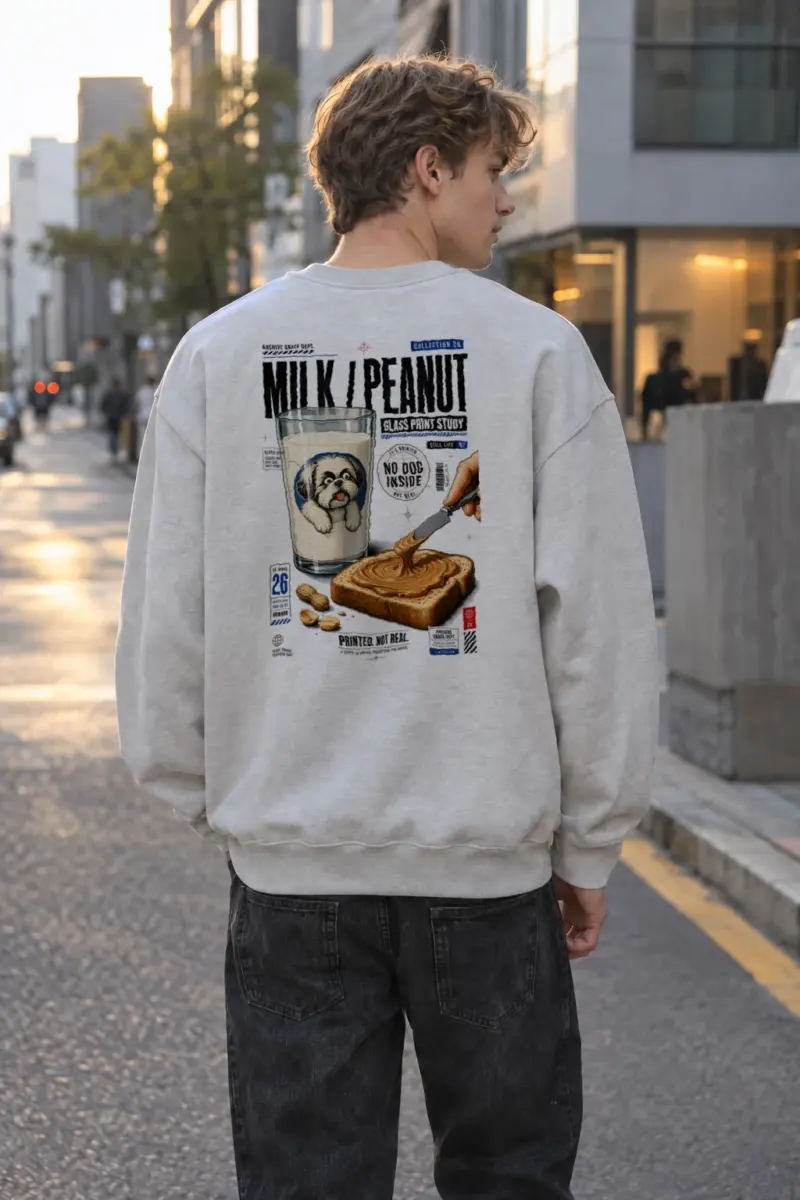 “Milk Toast Study” Heavy Blend Unisex Crewneck Sweatshirt | Gildan 18000
